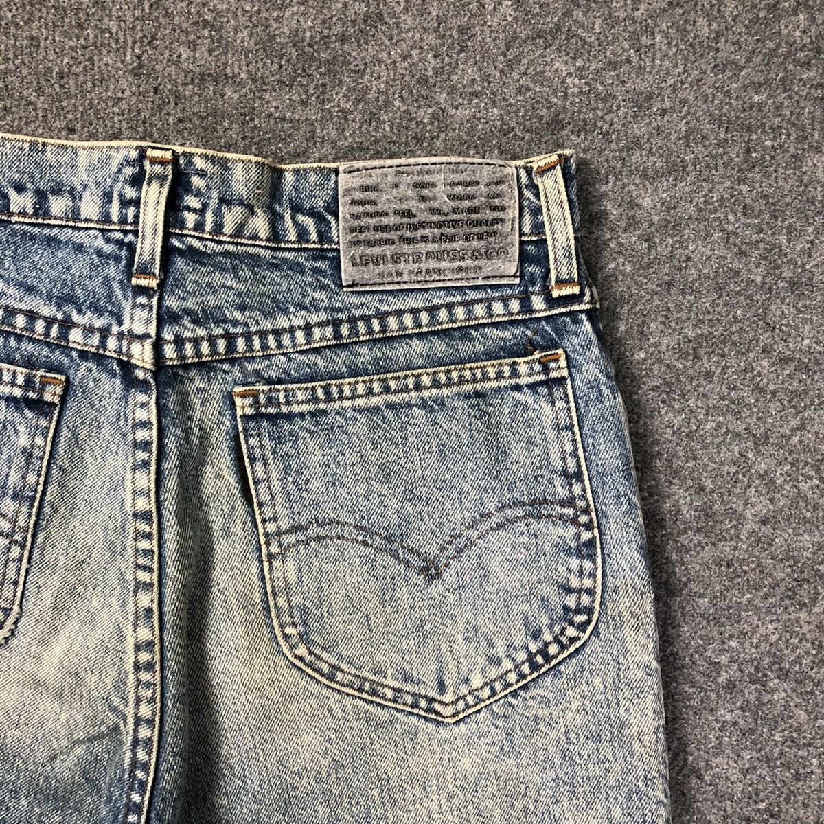 Levi's Vintage 80s Acid Wash Big E Black Laber Jeans Size US 28 / EU 44 - 11 Thumbnail