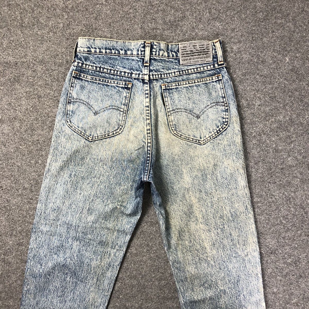 Levi's Vintage 80s Acid Wash Big E Black Laber Jeans Size US 28 / EU 44 - 9 Thumbnail