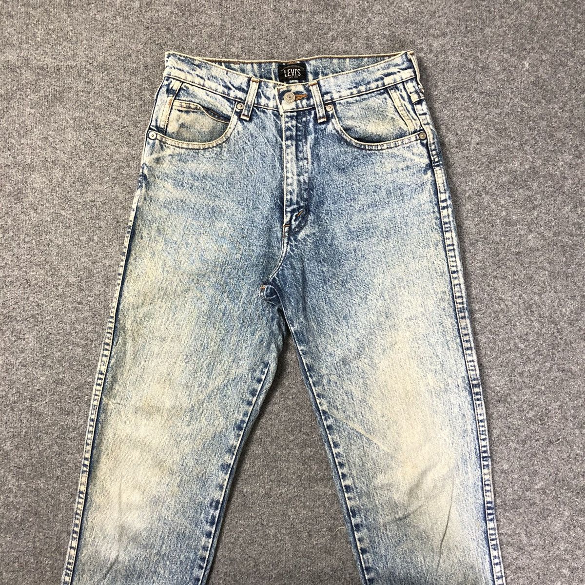 Levi's Vintage 80s Acid Wash Big E Black Laber Jeans Size US 28 / EU 44 - 2 Thumbnail