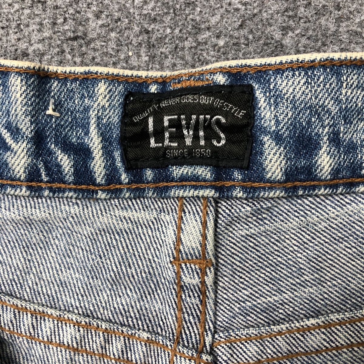 Levi's Vintage 80s Acid Wash Big E Black Laber Jeans Size US 28 / EU 44 - 6 Thumbnail