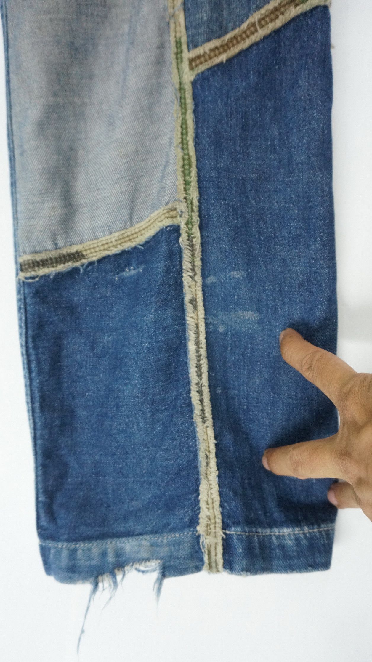 Avirex RareVintage! AVIREX Patchwork Worn Out Cargo Jeans Size US 32 / EU 48 - 22 Thumbnail