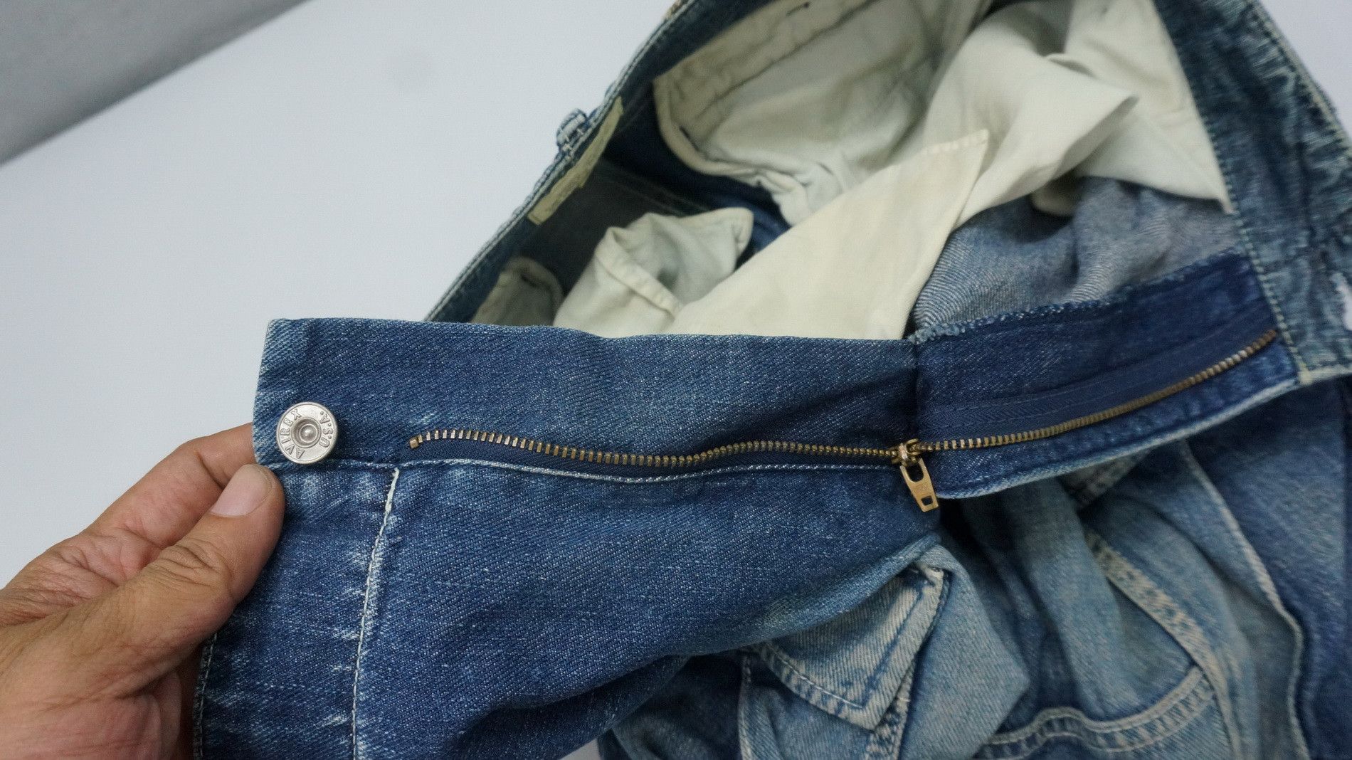 Avirex RareVintage! AVIREX Patchwork Worn Out Cargo Jeans Size US 32 / EU 48 - 18 Thumbnail