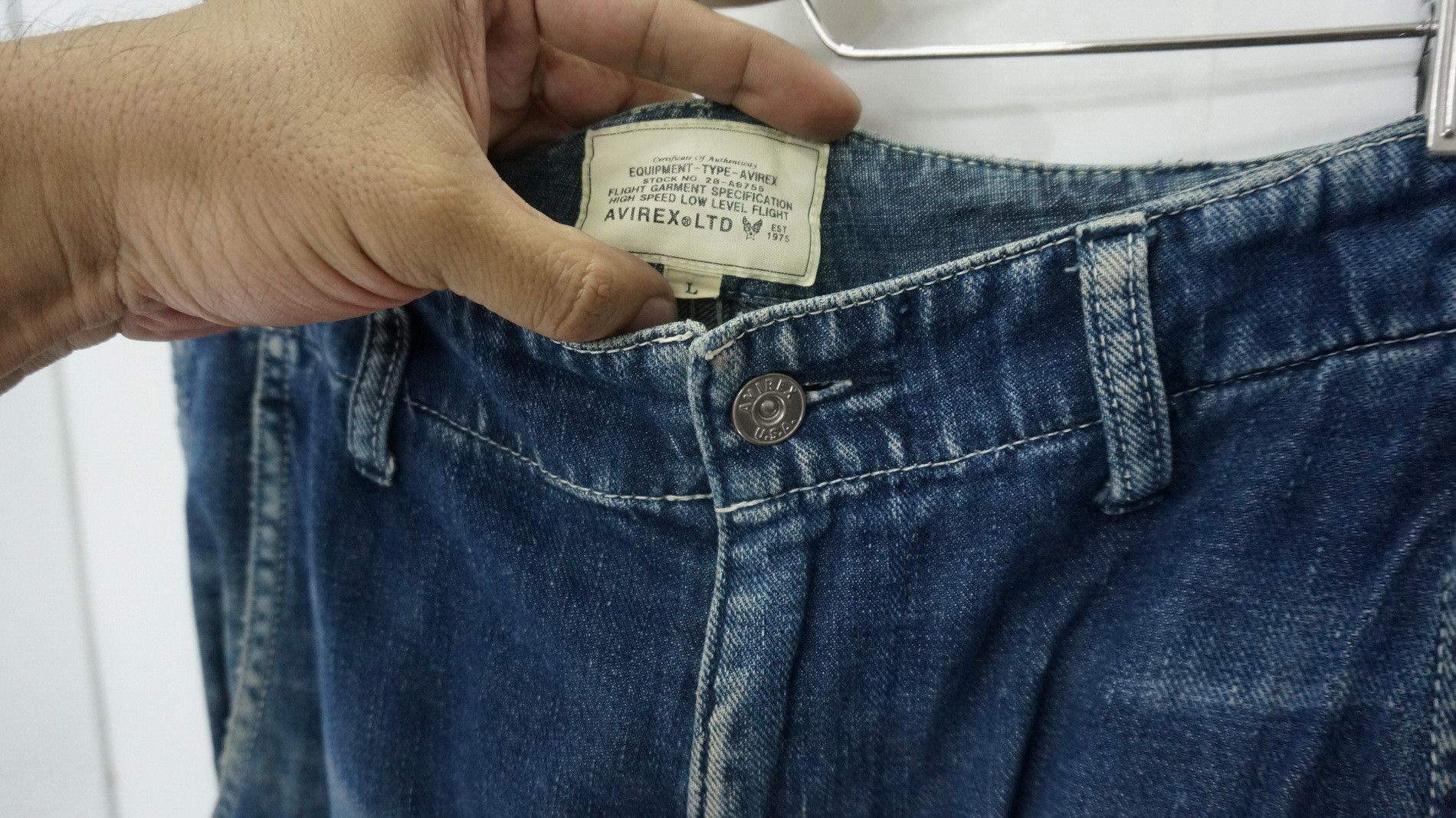 Avirex RareVintage! AVIREX Patchwork Worn Out Cargo Jeans Size US 32 / EU 48 - 4 Thumbnail