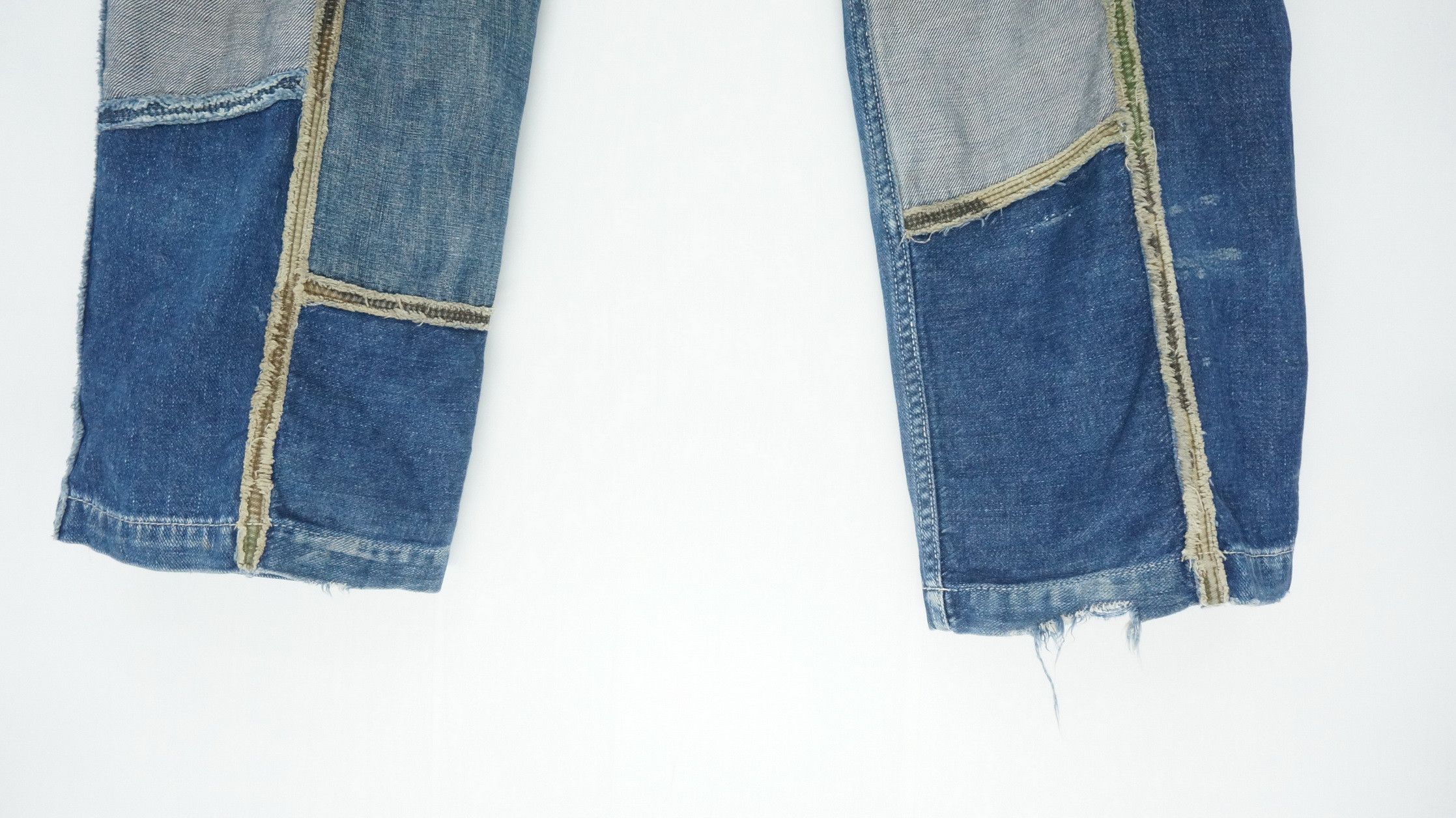 Avirex RareVintage! AVIREX Patchwork Worn Out Cargo Jeans Size US 32 / EU 48 - 19 Thumbnail