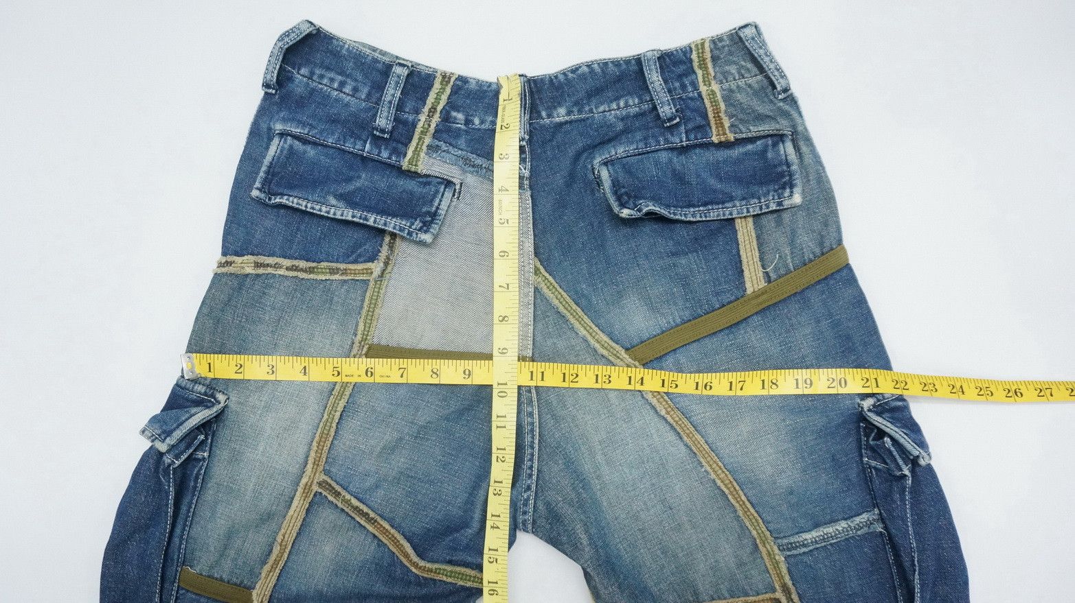 Avirex RareVintage! AVIREX Patchwork Worn Out Cargo Jeans Size US 32 / EU 48 - 14 Thumbnail