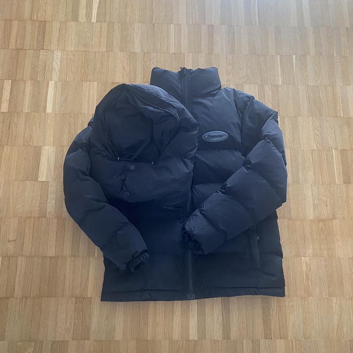 Trapstar London Trapstar Hyperdrive Hooded Puffer Jacket Triple Black