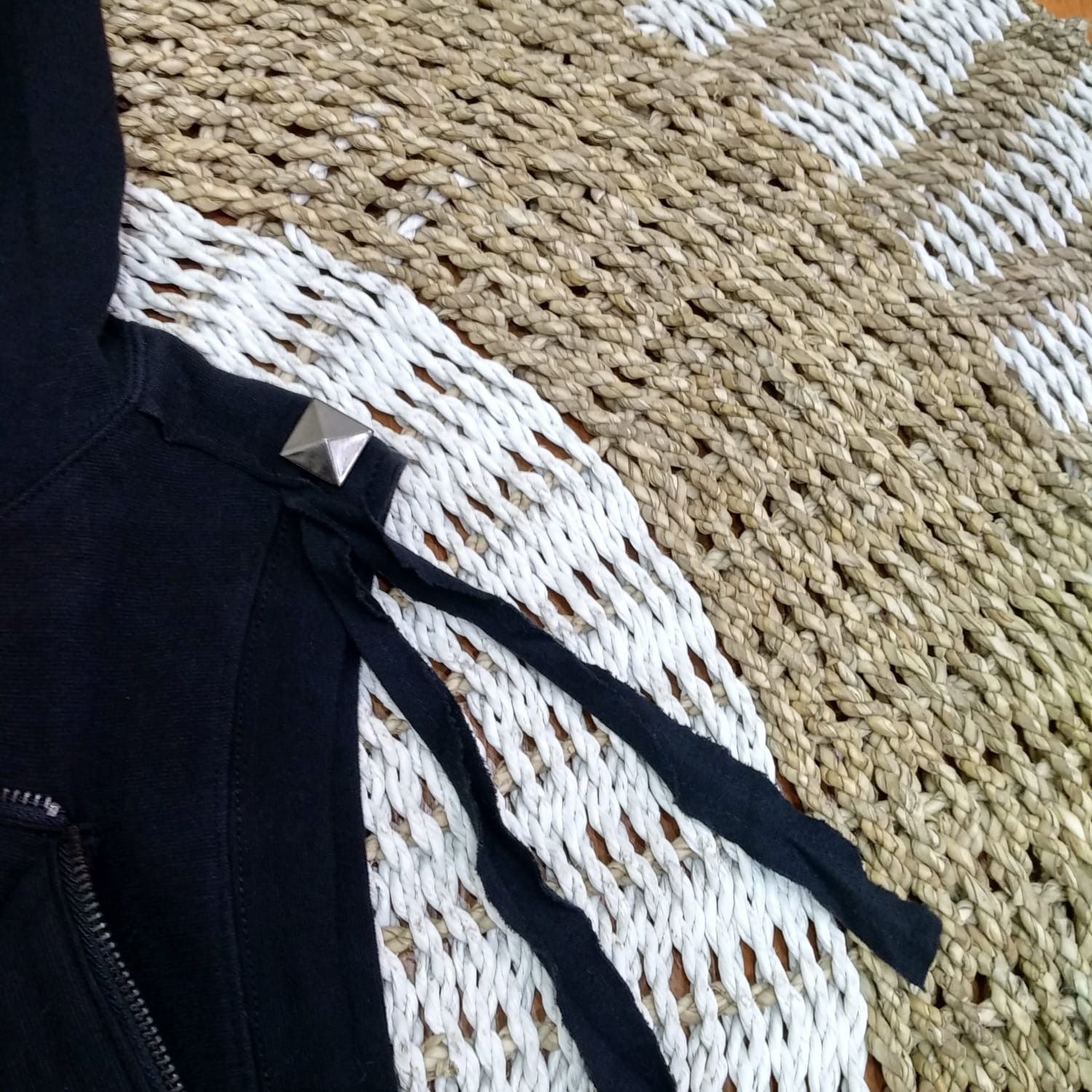 Japanese Brand Japanese bondage cross studed black hooded vest Size US M / EU 48-50 / 2 - 7 Thumbnail