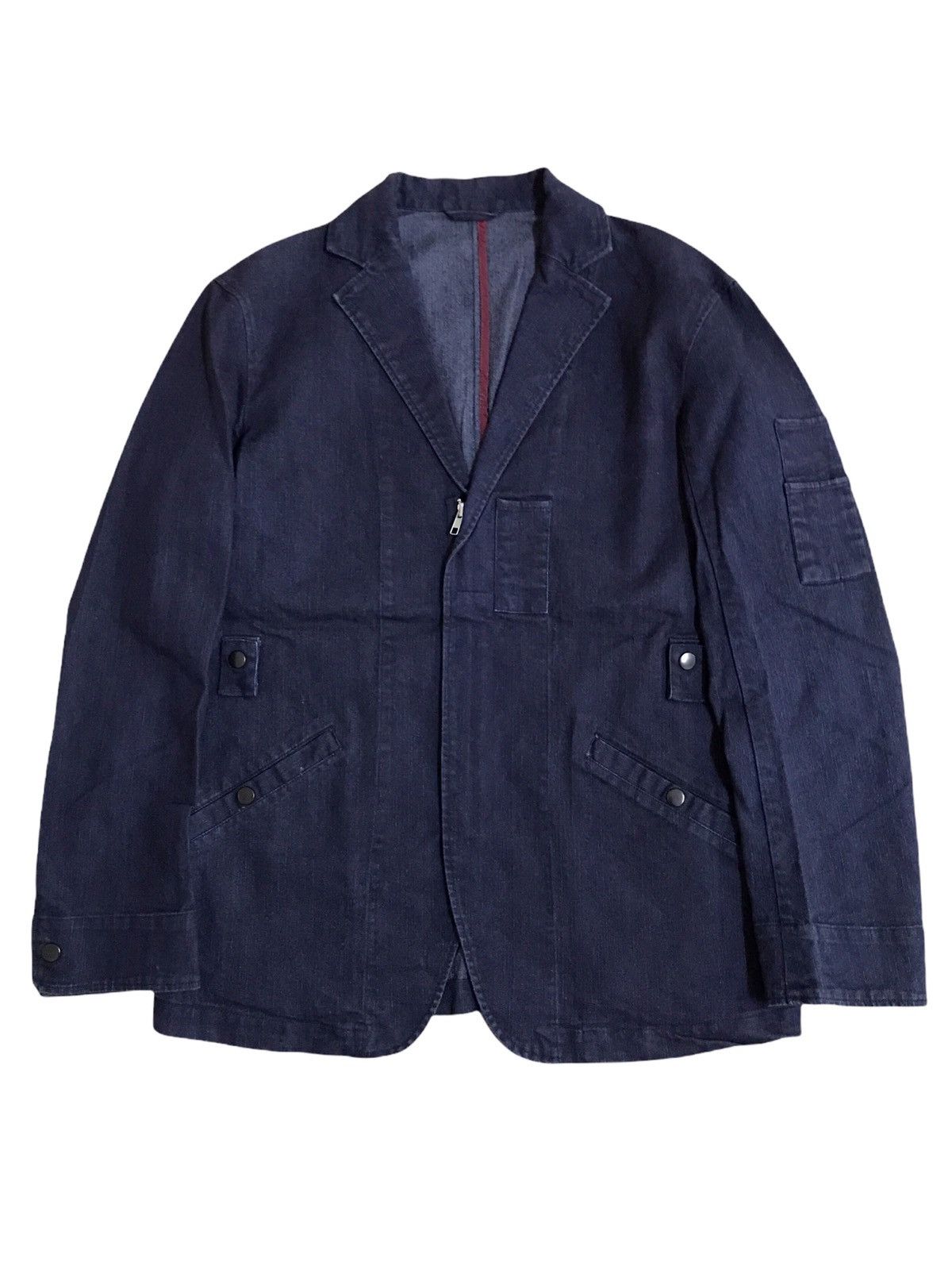 Indigo × Japanese Brand Japanese Brand D’Homme A Homme Indigo Jacket Size US M / EU 48-50 / 2 - 2 Thumbnail
