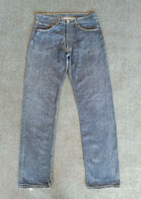 image of Levis x Vintage Levi's 501 Distressed Jeans 32X33.5 in Blue, Men's