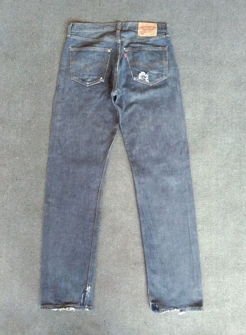 Levi's Vintage Levi's 501 Washed Blue Distressed Jeans 32x33 Size US 32 / EU 48 - 2 Thumbnail