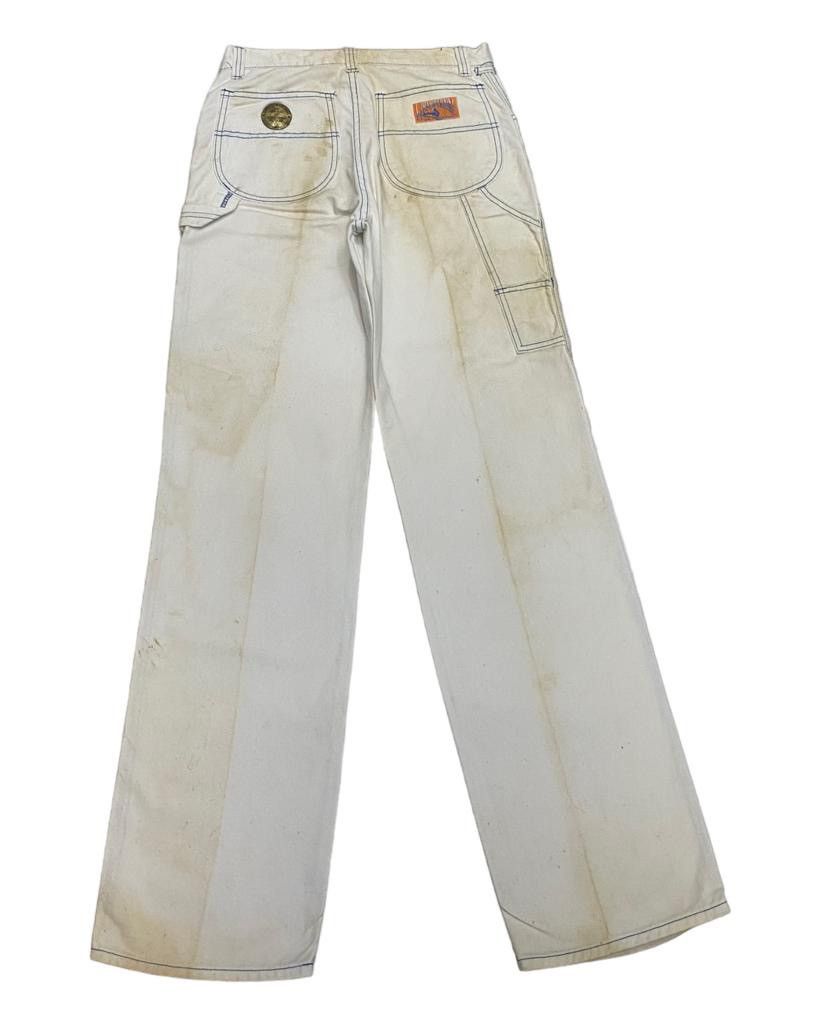 Vintage ?70s WRAPIDTRAIN WRANGLER DISTRESSED CARPENTER JEANS 