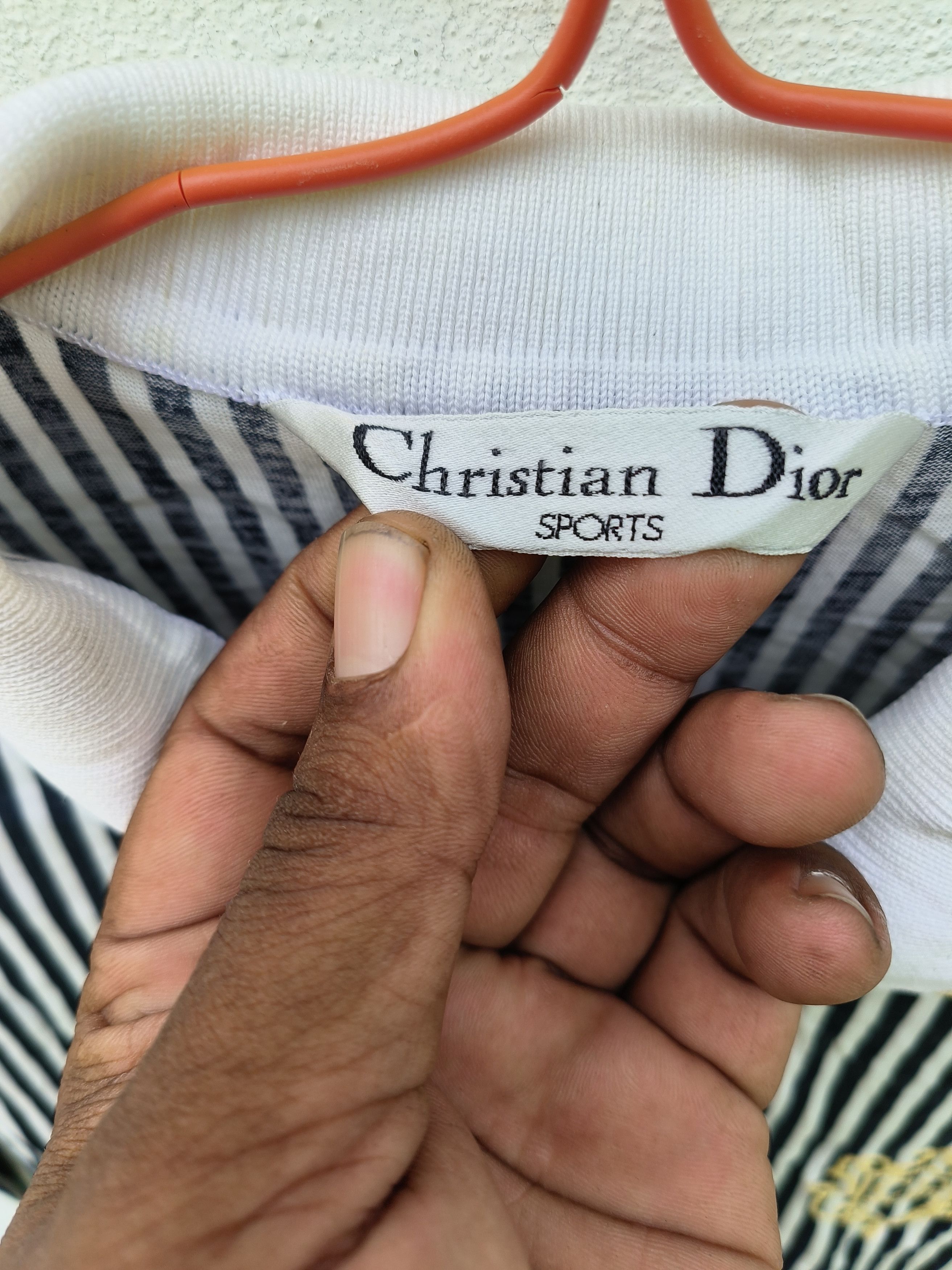 Christian Dior Monsieur × Dior Christian Dior Sports Stripe Polo tee Size M / US 6-8 / IT 42-44 - 5 Thumbnail