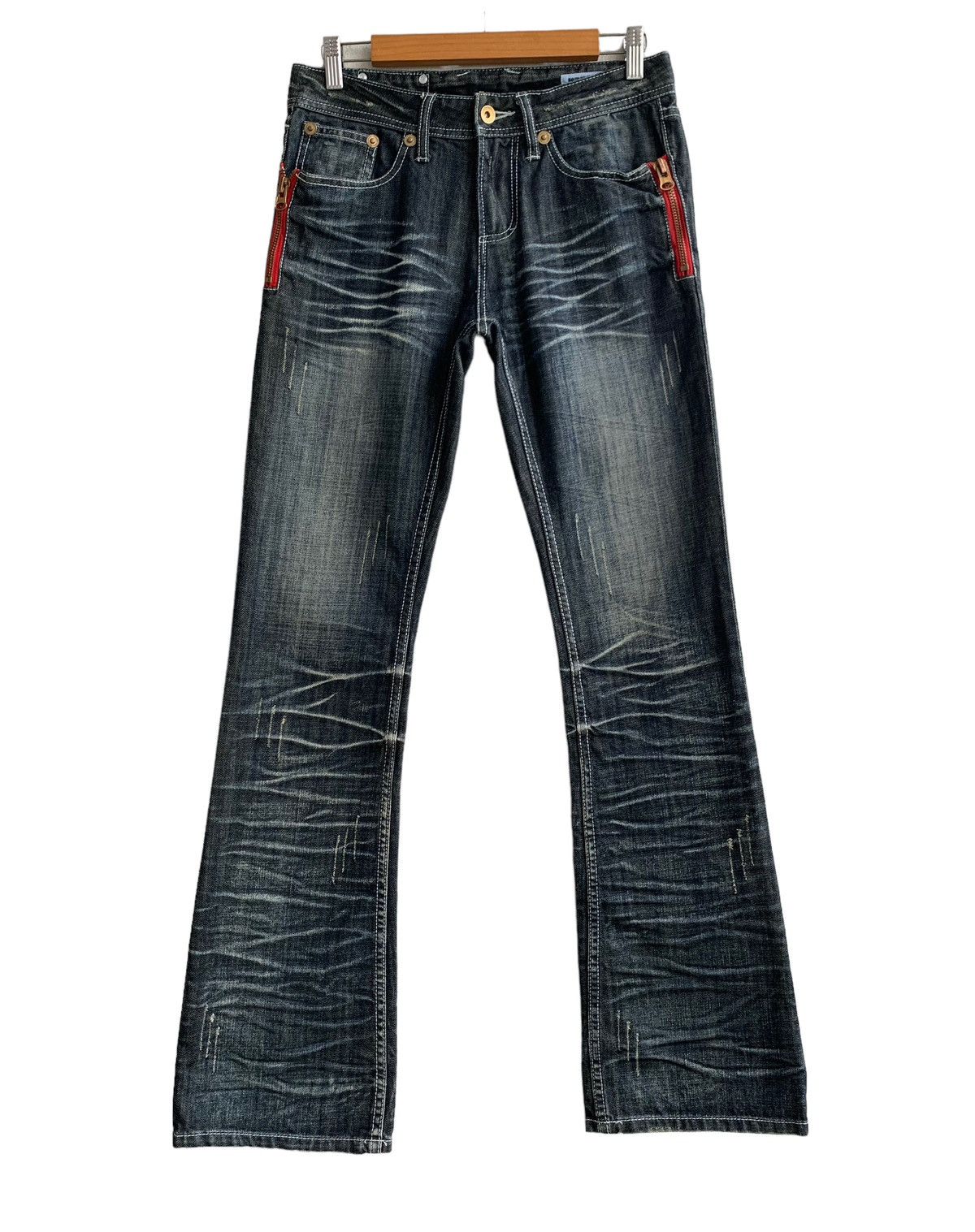 semanticdesign Flare🔥 JapaneseBrand Semantic Design Distressed Jeans Size US 30 / EU 46 - 3 Thumbnail