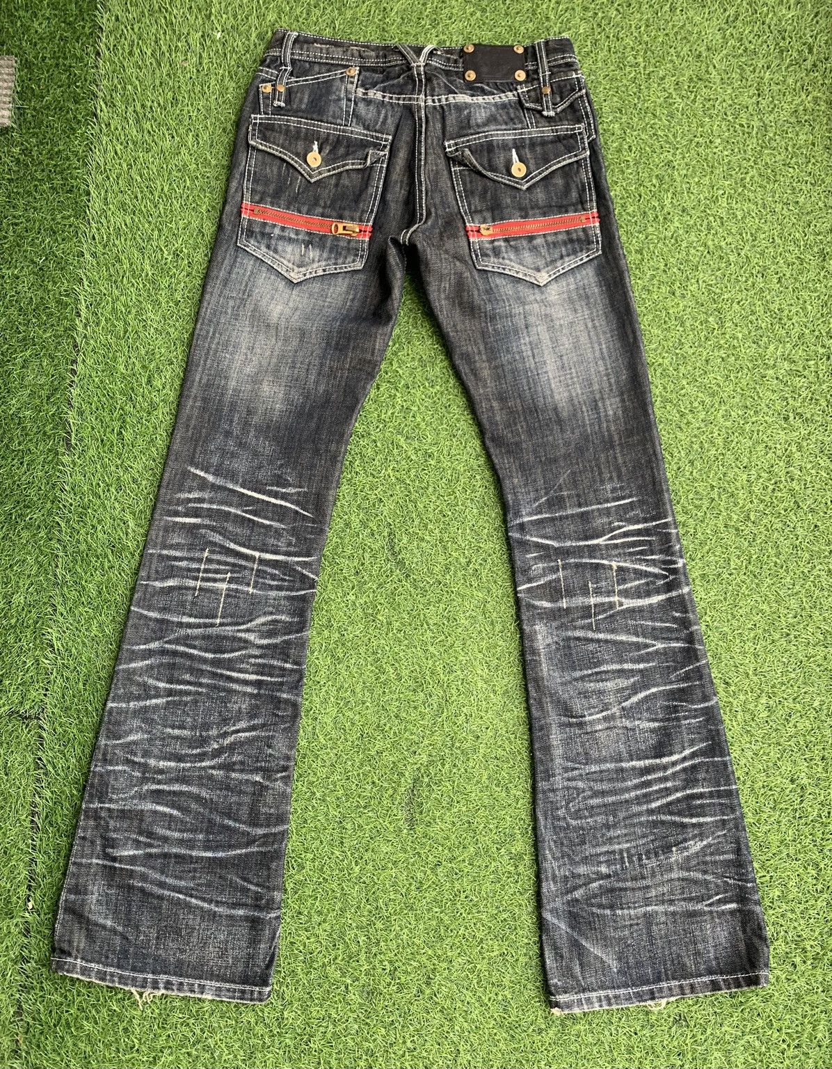 semanticdesign Flare🔥 JapaneseBrand Semantic Design Distressed Jeans Size US 30 / EU 46 - 13 Thumbnail