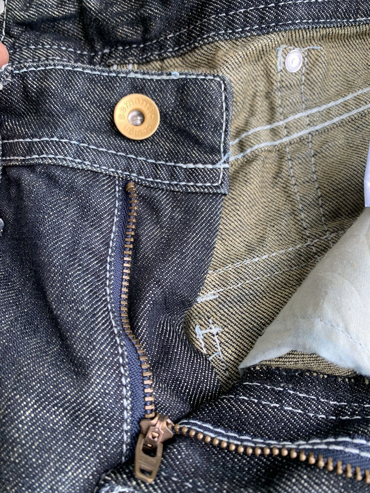 semanticdesign Flare🔥 JapaneseBrand Semantic Design Distressed Jeans Size US 30 / EU 46 - 12 Thumbnail