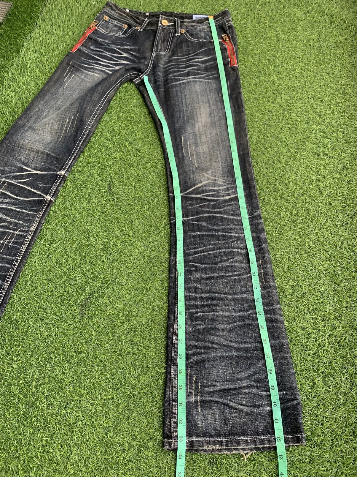 semanticdesign Flare🔥 JapaneseBrand Semantic Design Distressed Jeans Size US 30 / EU 46 - 19 Thumbnail
