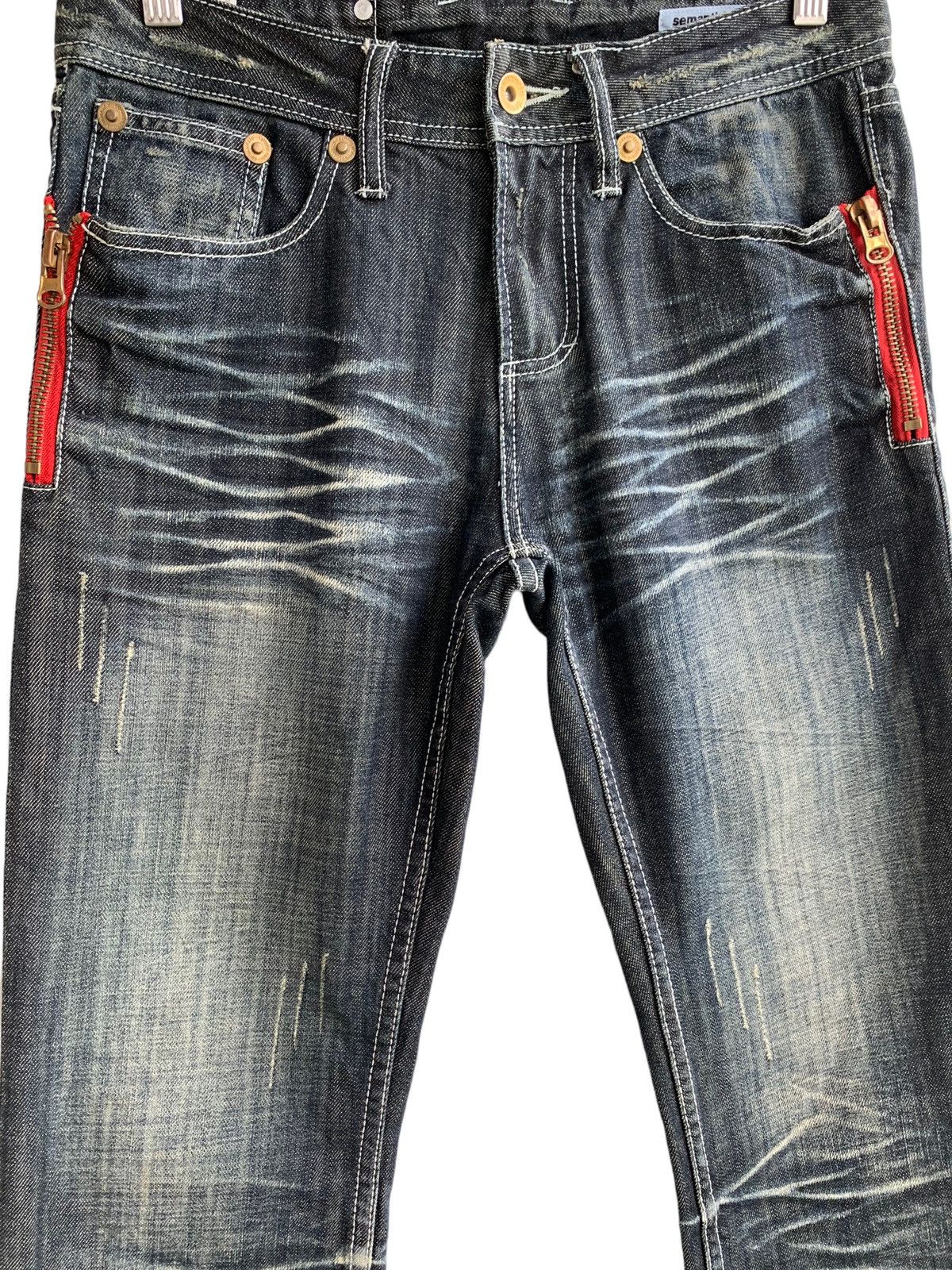 semanticdesign Flare🔥 JapaneseBrand Semantic Design Distressed Jeans Size US 30 / EU 46 - 6 Thumbnail