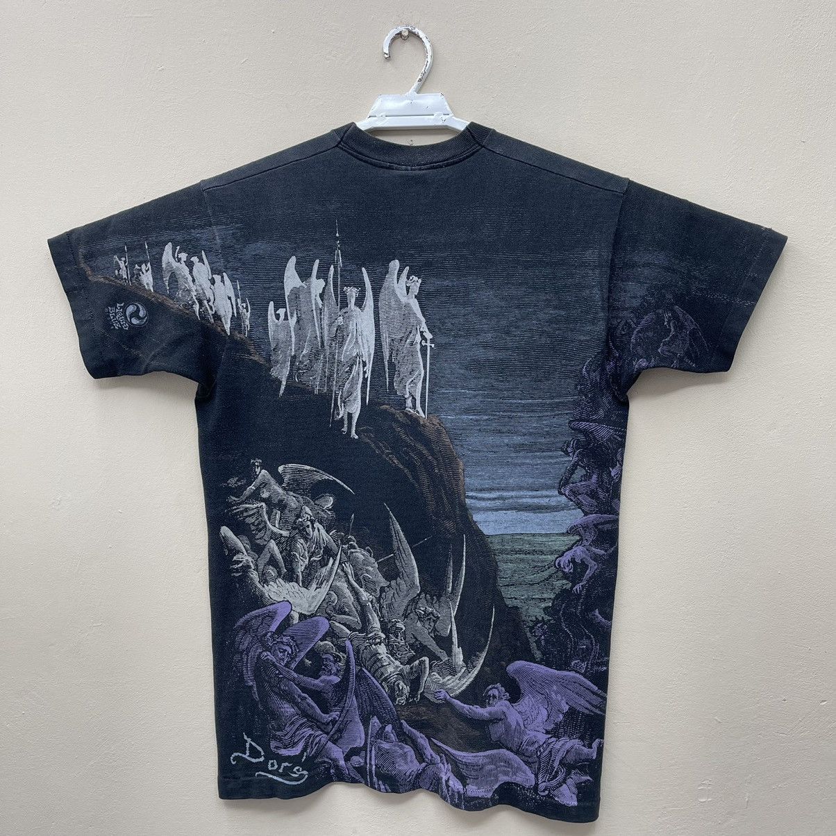Liquid Blue × Vintage Vintage 90s Guatave Dore Paradise Lost Angel And Demons Size US L / EU 52-54 / 3 - 2 Thumbnail