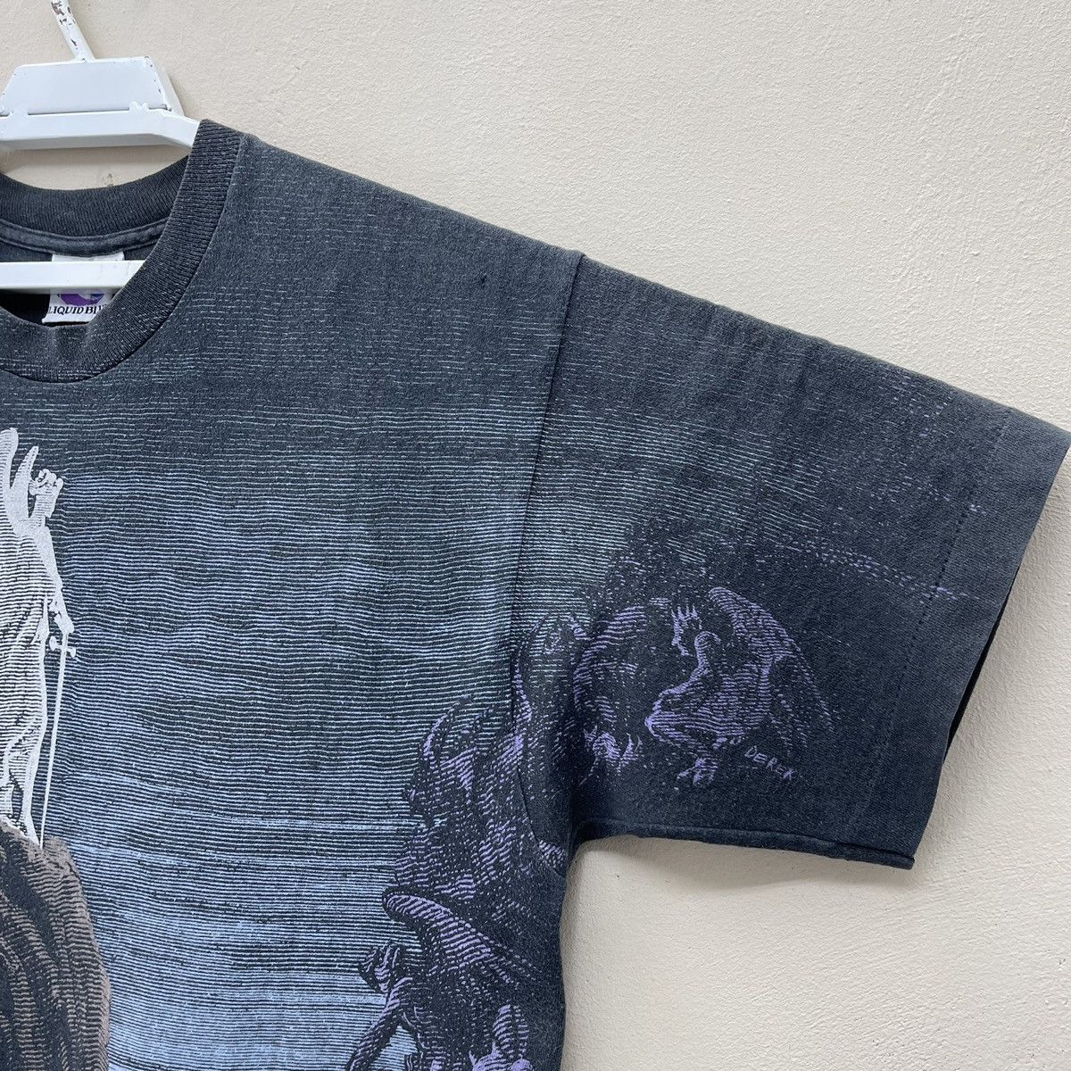 Liquid Blue × Vintage Vintage 90s Guatave Dore Paradise Lost Angel And Demons Size US L / EU 52-54 / 3 - 6 Thumbnail