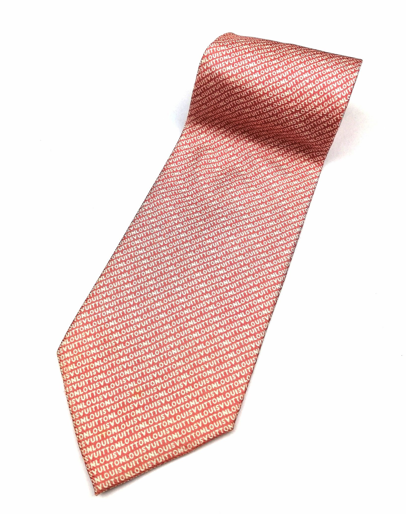 Louis Vuitton Louis Vuitton Necktie Full Printed Pink Colour Luxury Style Size ONE SIZE - 4 Thumbnail