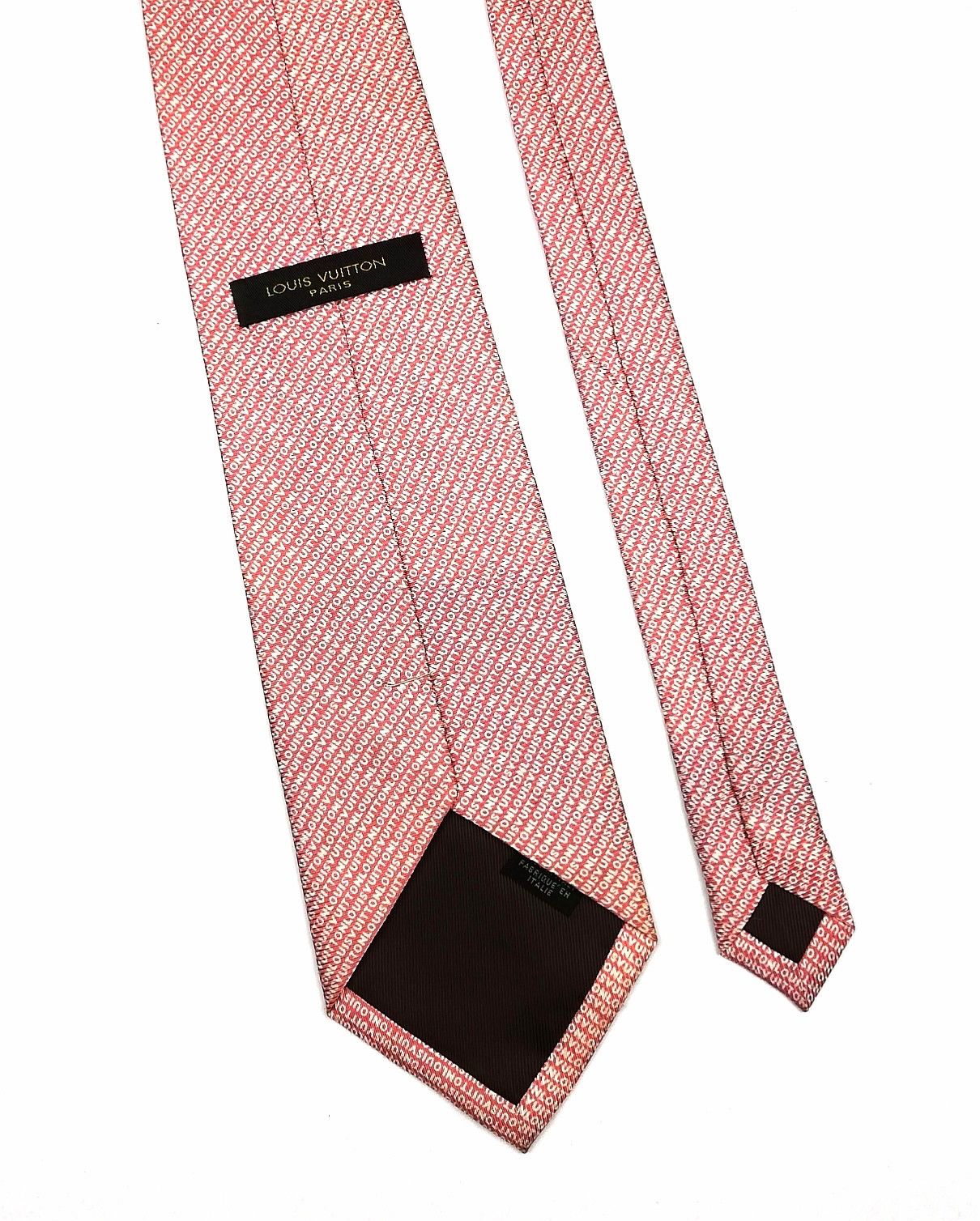 Louis Vuitton Louis Vuitton Necktie Full Printed Pink Colour Luxury Style Size ONE SIZE - 8 Thumbnail