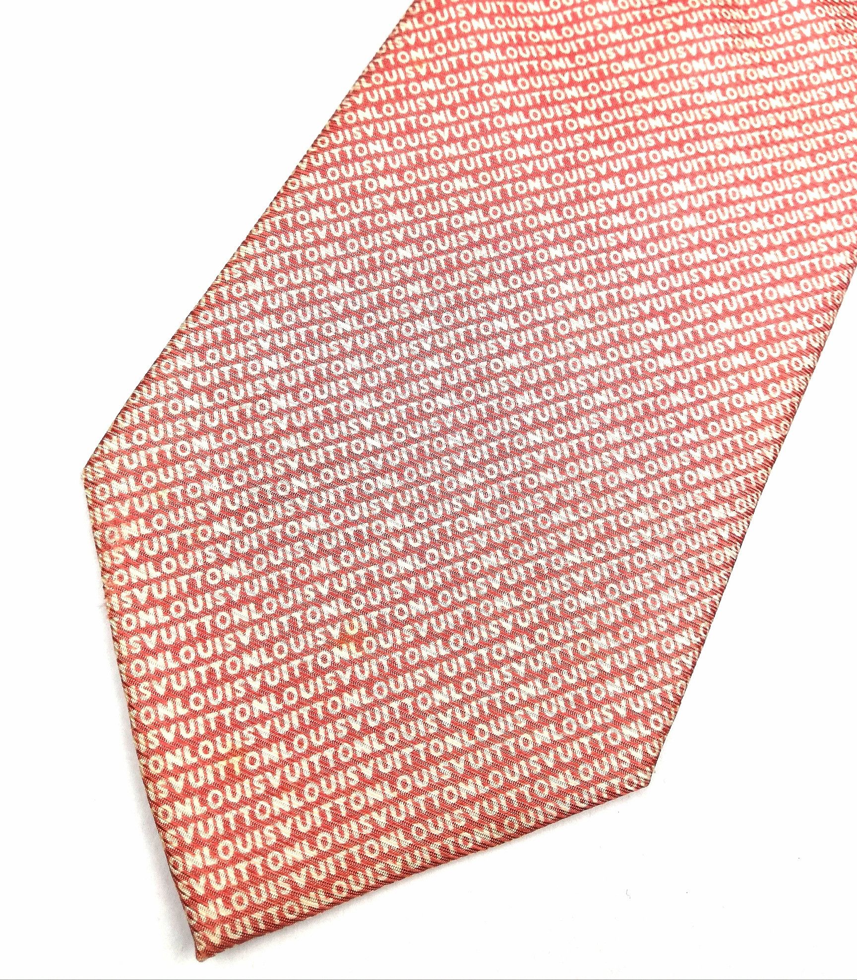 Louis Vuitton Louis Vuitton Necktie Full Printed Pink Colour Luxury Style Size ONE SIZE - 3 Thumbnail