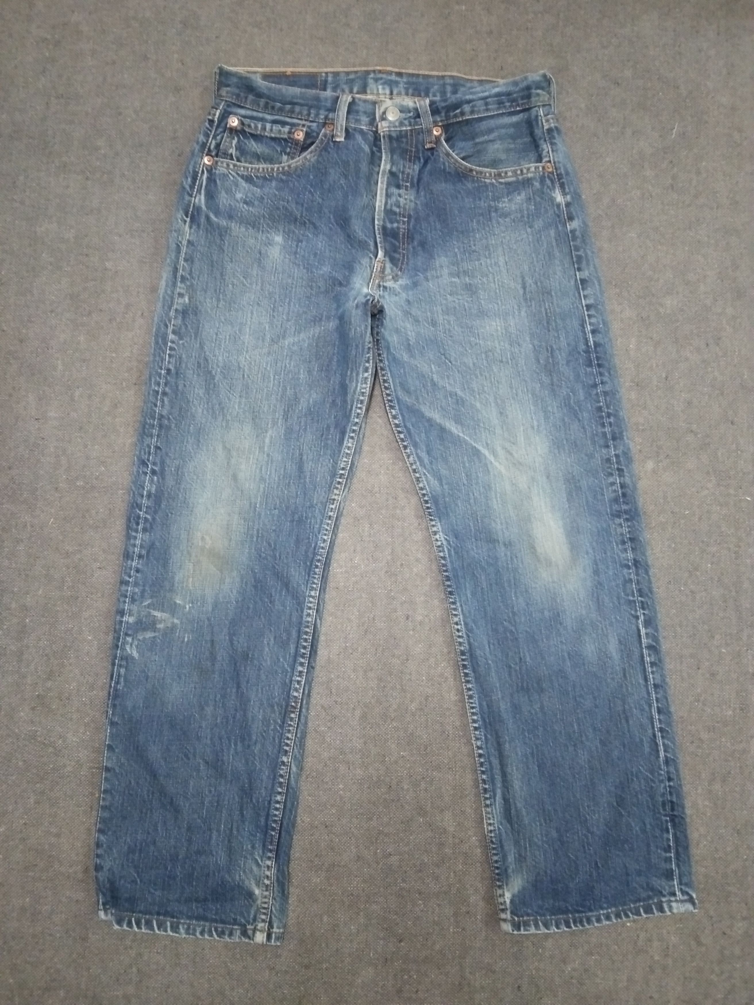 Levi's Vintage Levi's 501 Straight Leg Distressed Jeans 30x27 Size US 30 / EU 46 - 1 Thumbnail