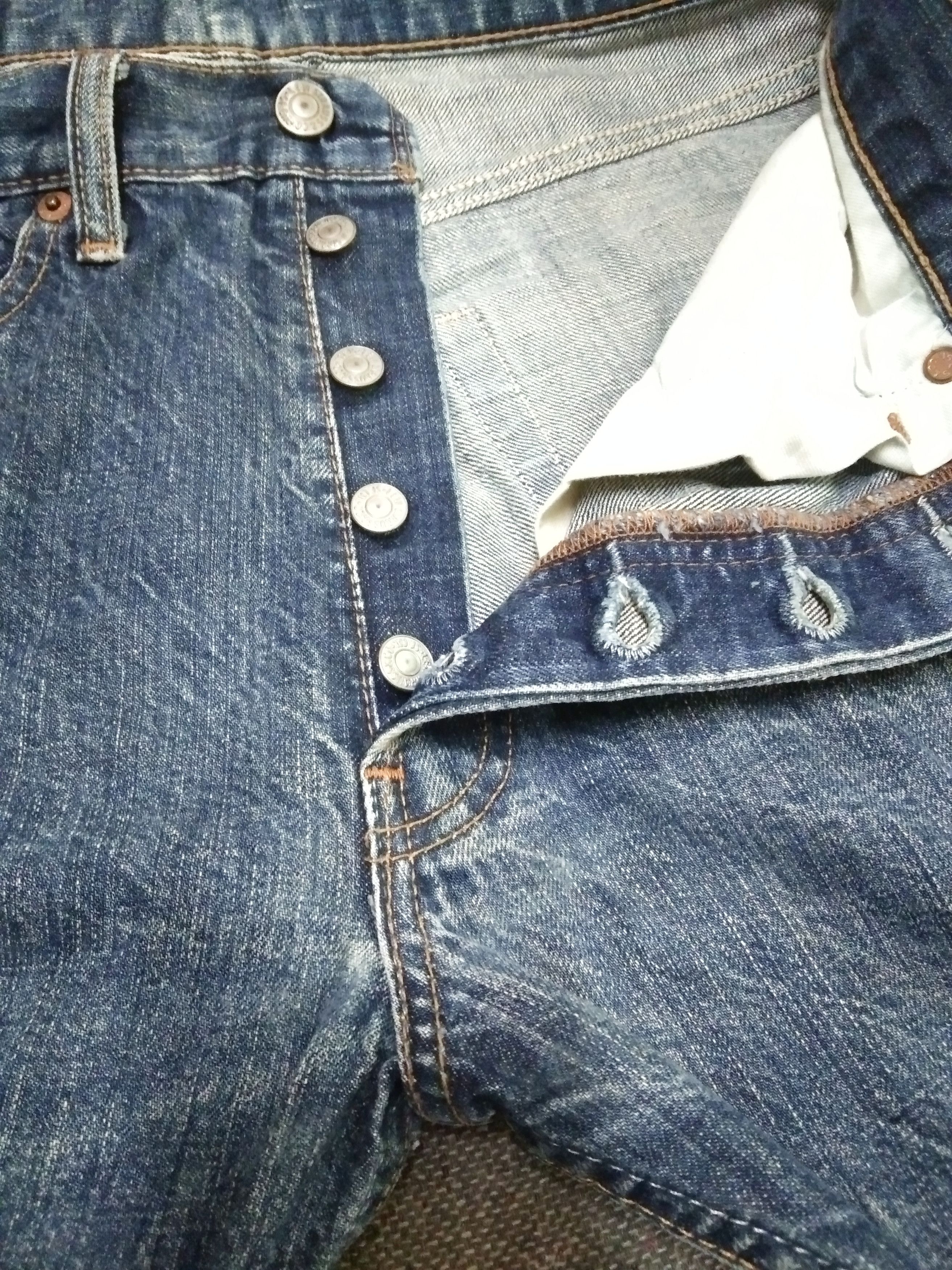 Levi's Vintage Levi's 501 Straight Leg Distressed Jeans 30x27 Size US 30 / EU 46 - 9 Thumbnail