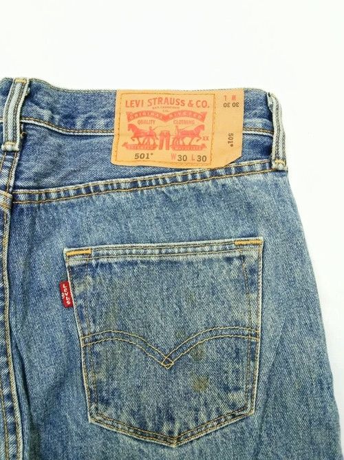 Levi's Vintage Levi's 501 Straight Leg Jeans 30x30 Size US 30 / EU 46 - 3 Thumbnail