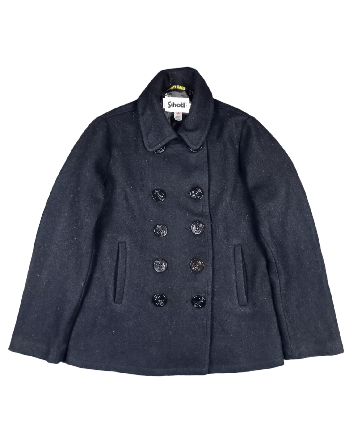 Schott 💥RARE💥Vintage Schott NYC Wool Heavy Coat Jacket Size US M / EU 48-50 / 2 - 1 Thumbnail