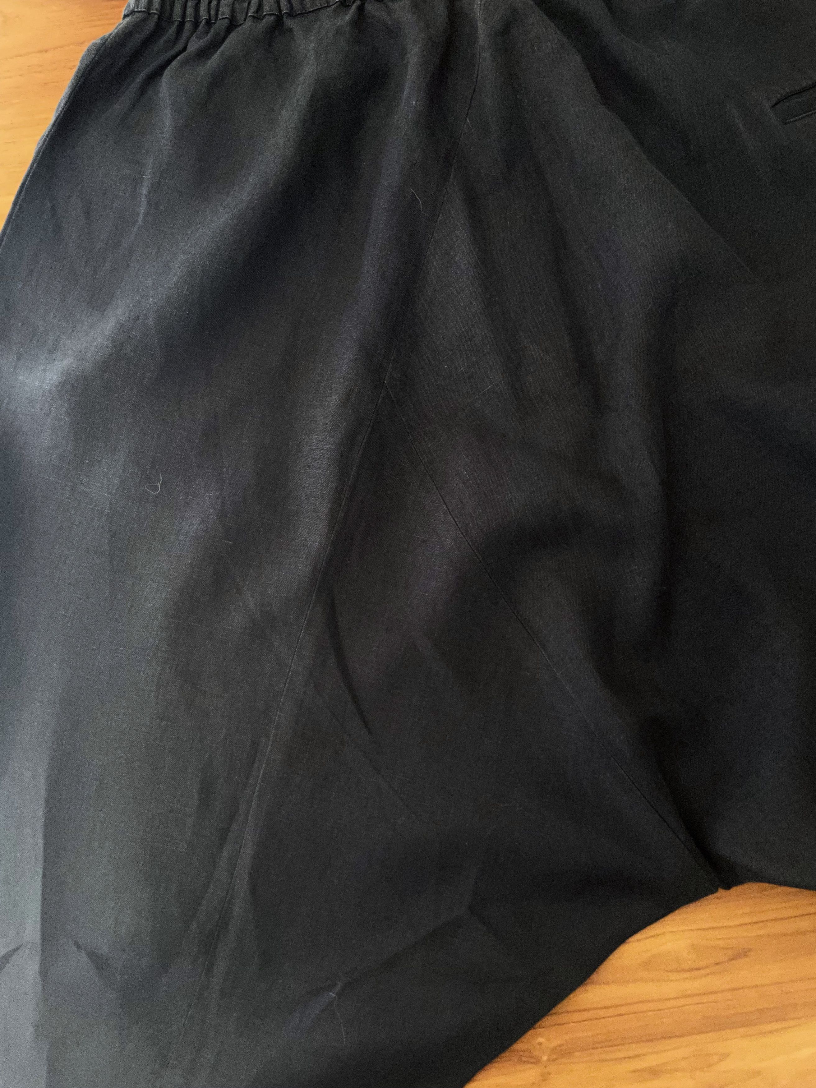 Damir Doma SLOUCHY LINEN WIDE LEG DROPPED CROTCH TROUSERS Size US 34 / EU 50 - 8 Thumbnail