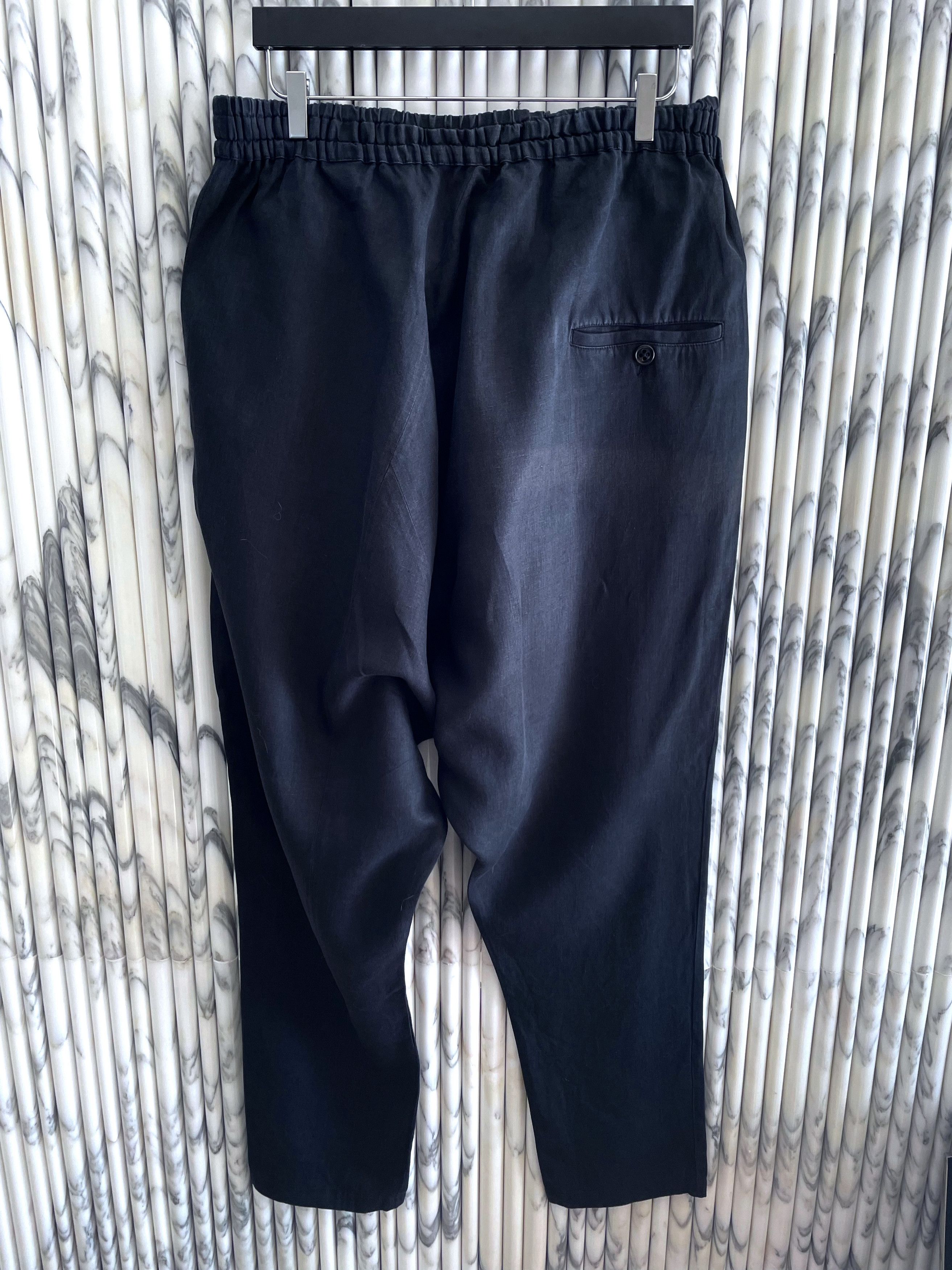 Damir Doma SLOUCHY LINEN WIDE LEG DROPPED CROTCH TROUSERS Size US 34 / EU 50 - 6 Thumbnail