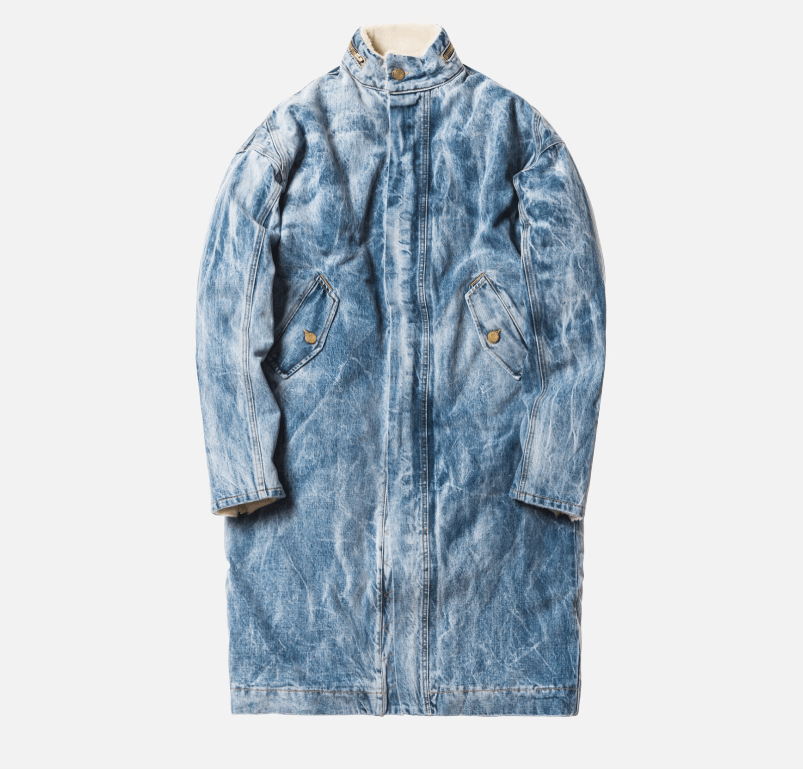image of Fear Of God Holy Water Alpaca Deck Coat Selvedge Jacket, Men's (Size Large)