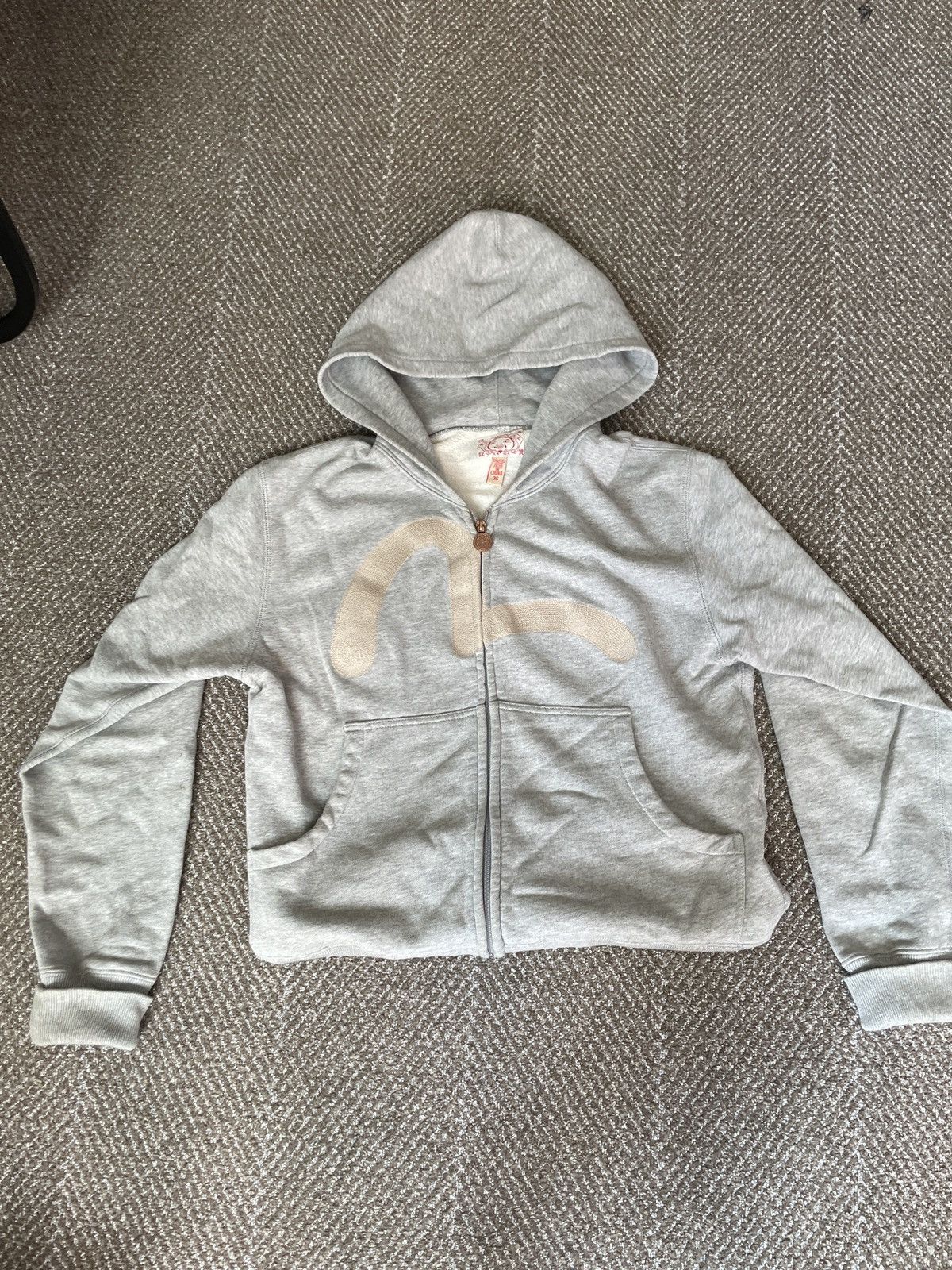 image of Evisu Hoddie in Grey, Men's (Size XS)