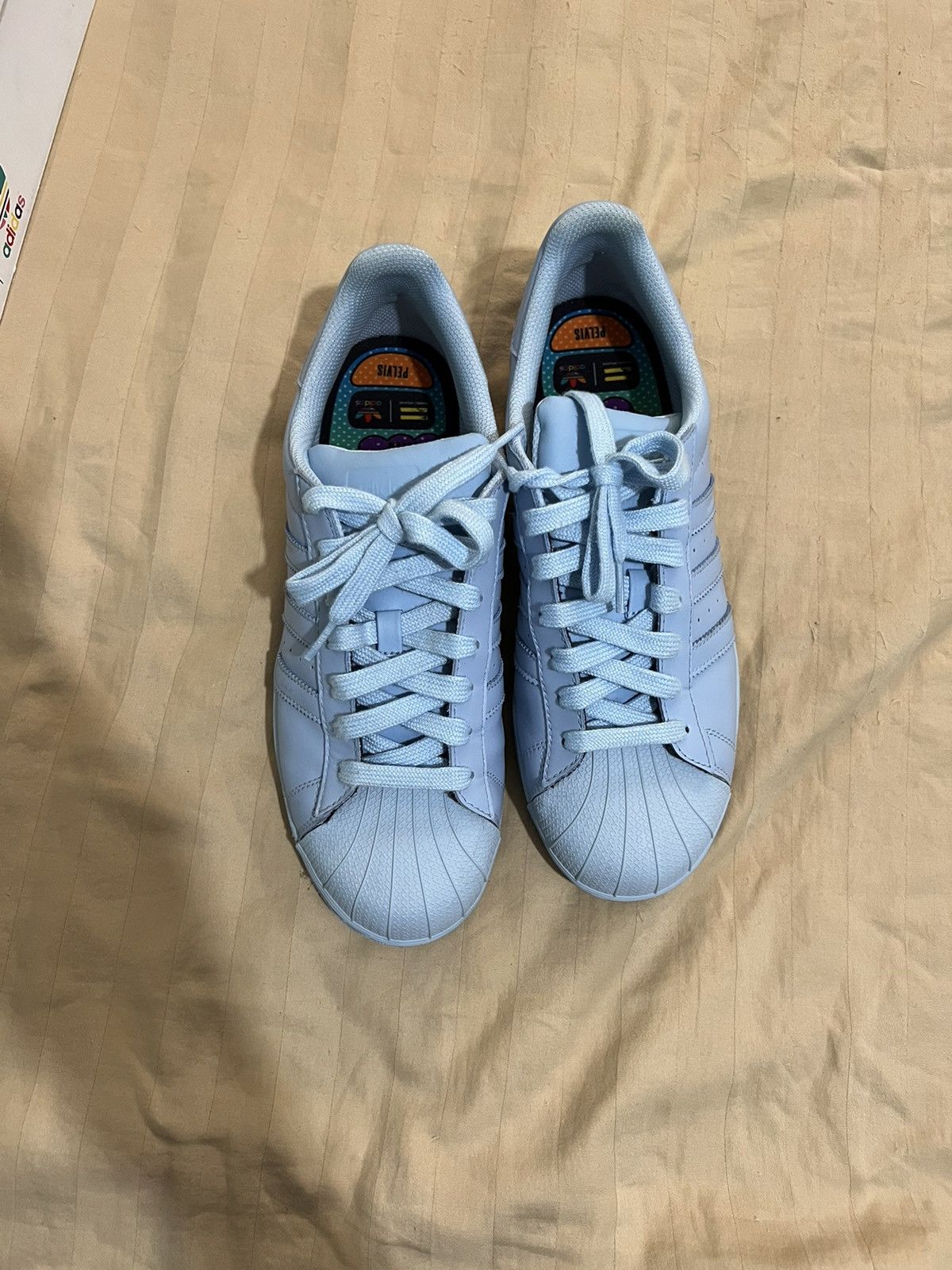 Adidas × Pharrell Superstar Supercolor Pack Clear Sky | Clear Sky | Clear Sky Size US 9.5 / EU 42-43 - 3 Thumbnail