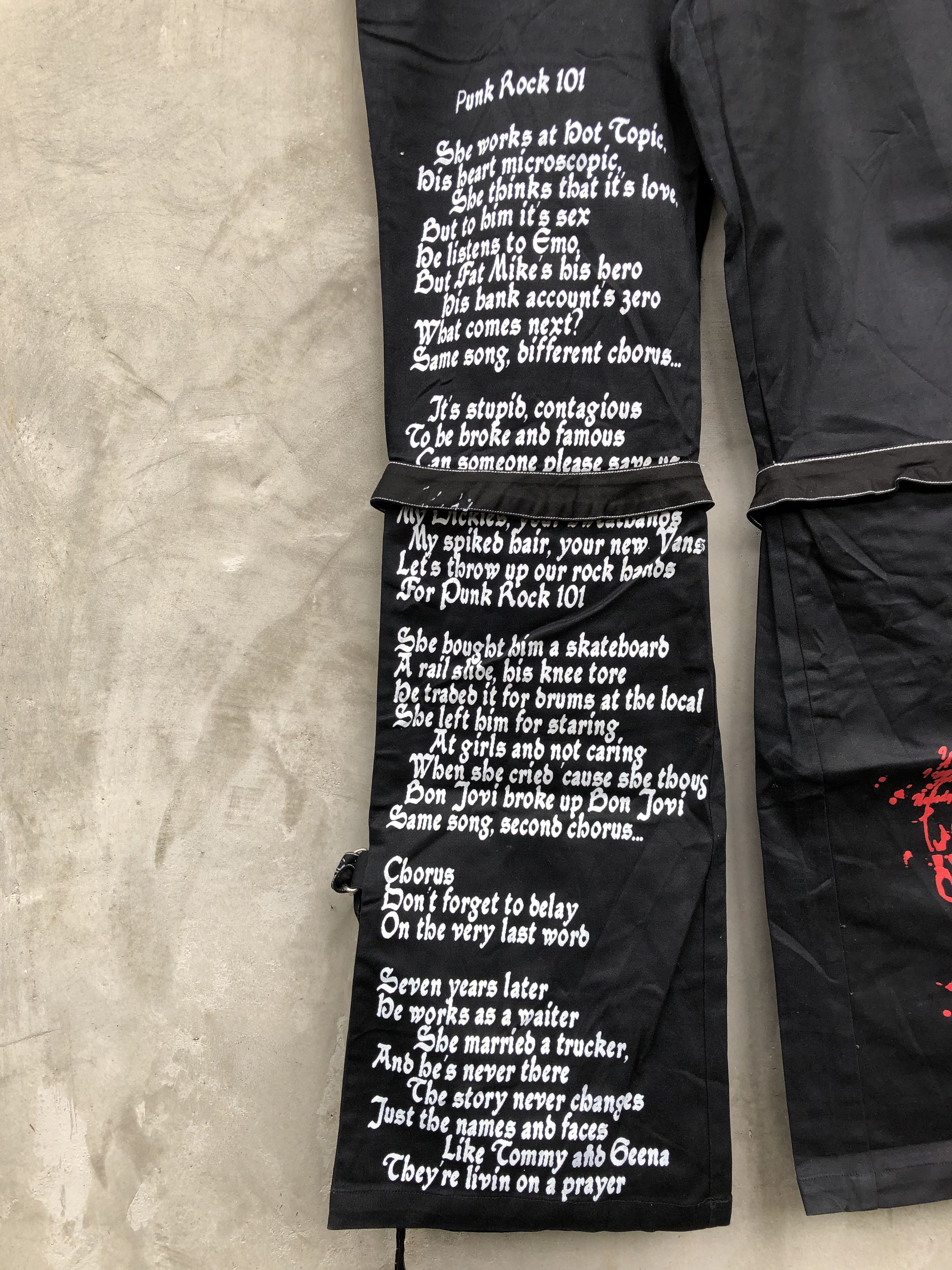 Beauty Beast Punk Rave lyrics Punk Rock 101 by bowling for soup Size US 32 / EU 48 - 3 Thumbnail