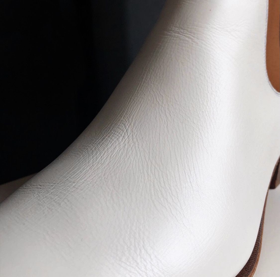 Celine × Hedi Slimane NEW SS20 PEARL WHITE JACNO CALFSKIN LEATHER BOOTS Size US 12 / EU 45 - 16 Thumbnail