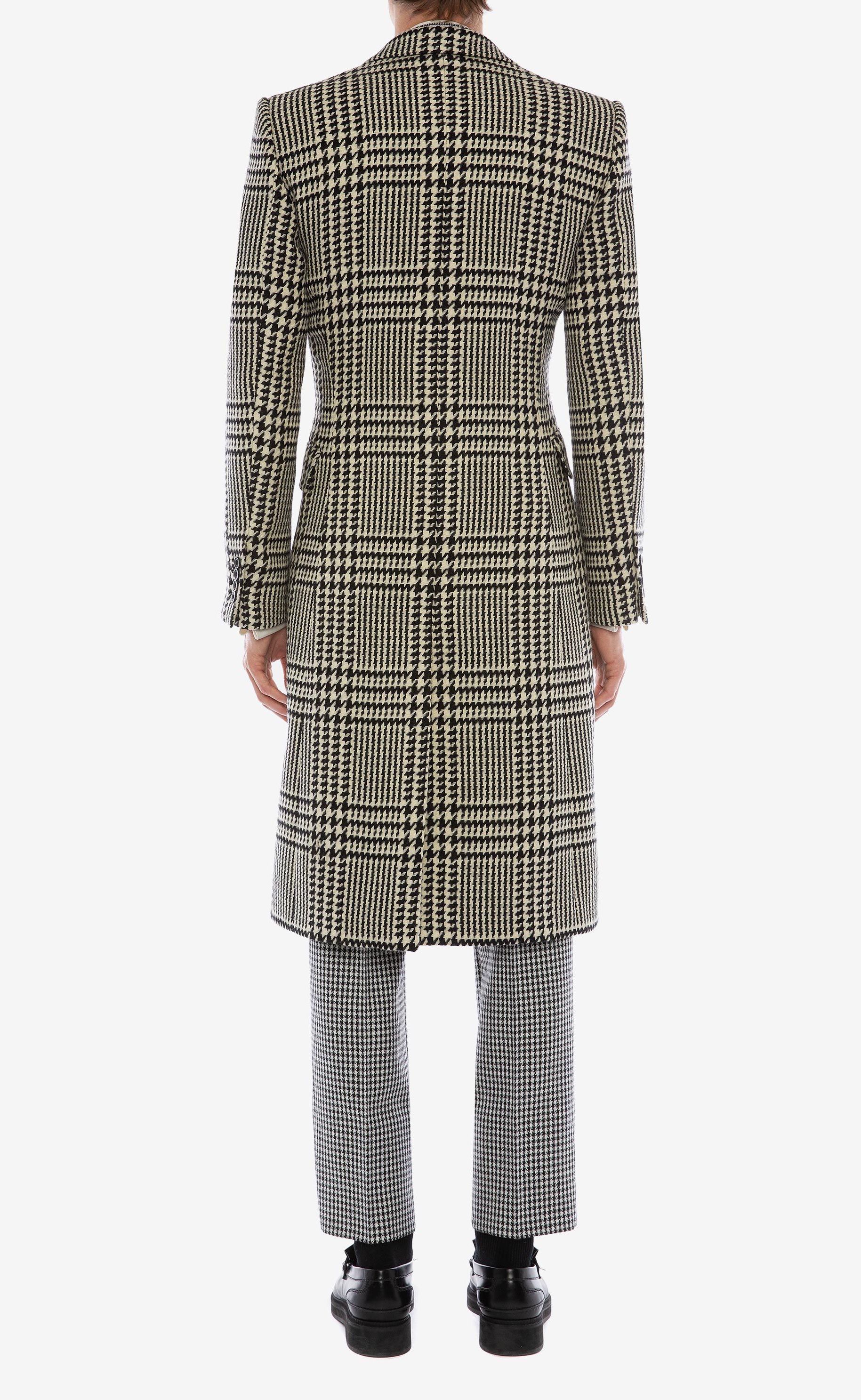 Alexander McQueen PRINCE OF WALES CHECK ALLURE CHESTERFIELD COAT Size US M / EU 48-50 / 2 - 20 Thumbnail
