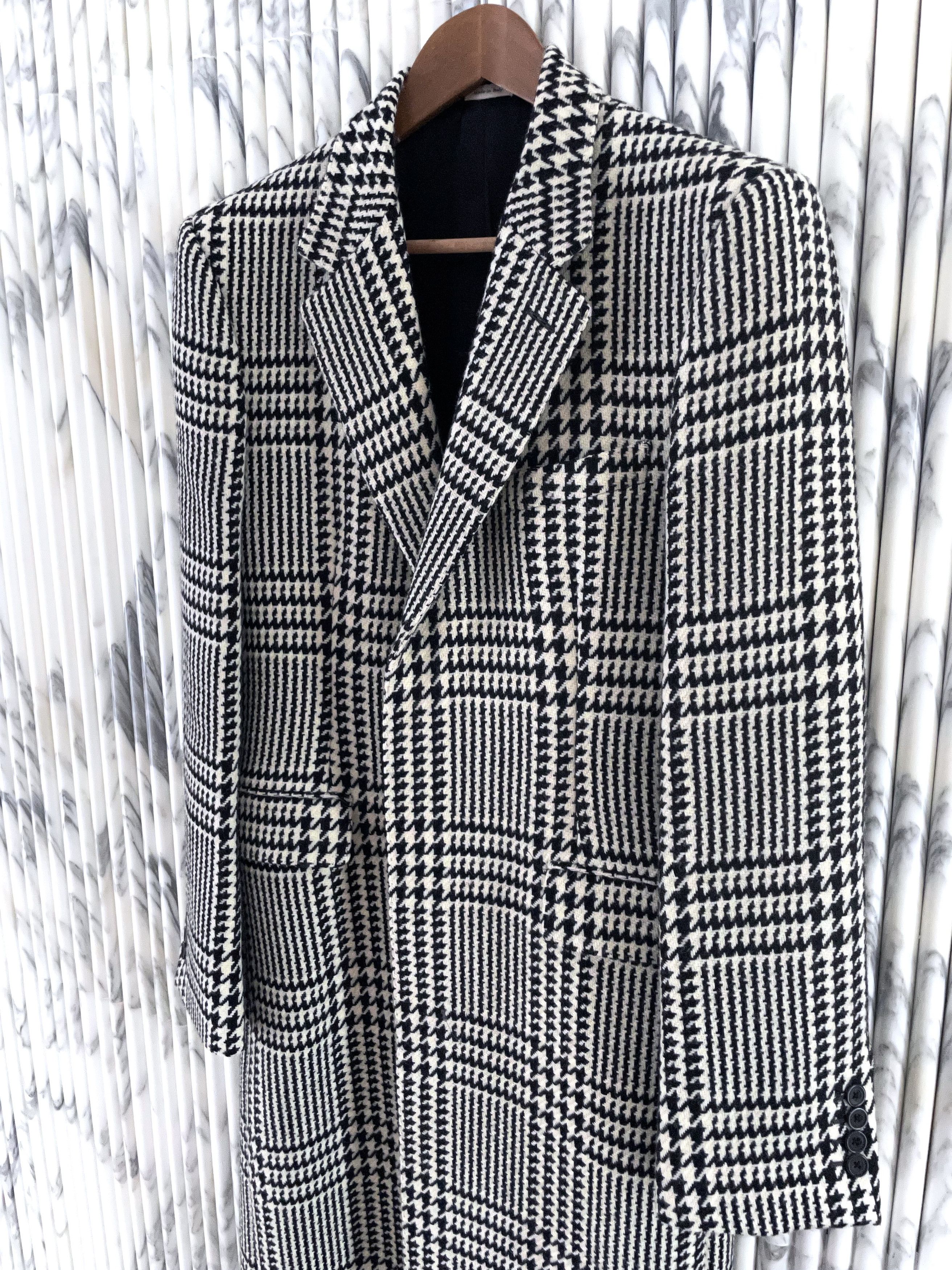 Alexander McQueen PRINCE OF WALES CHECK ALLURE CHESTERFIELD COAT Size US M / EU 48-50 / 2 - 4 Thumbnail