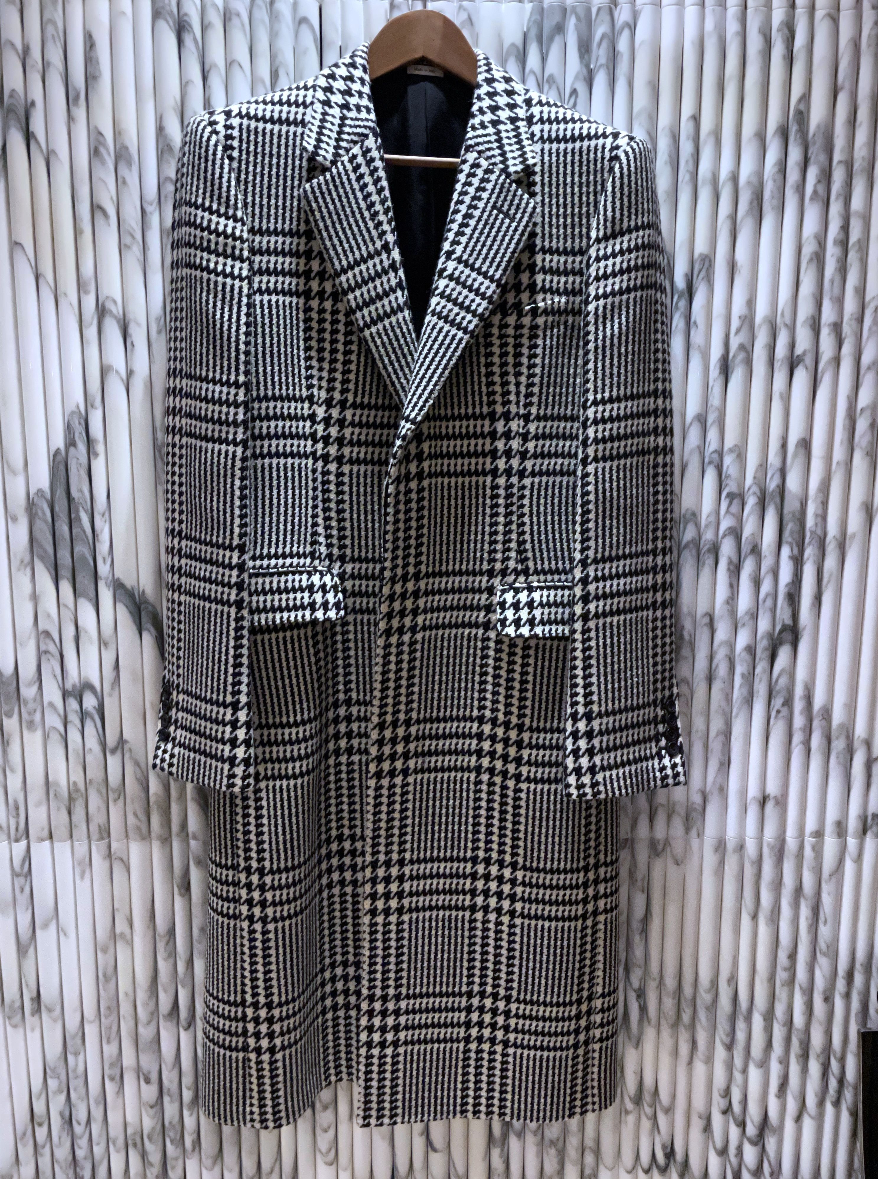 Alexander McQueen PRINCE OF WALES CHECK ALLURE CHESTERFIELD COAT Size US M / EU 48-50 / 2 - 9 Thumbnail