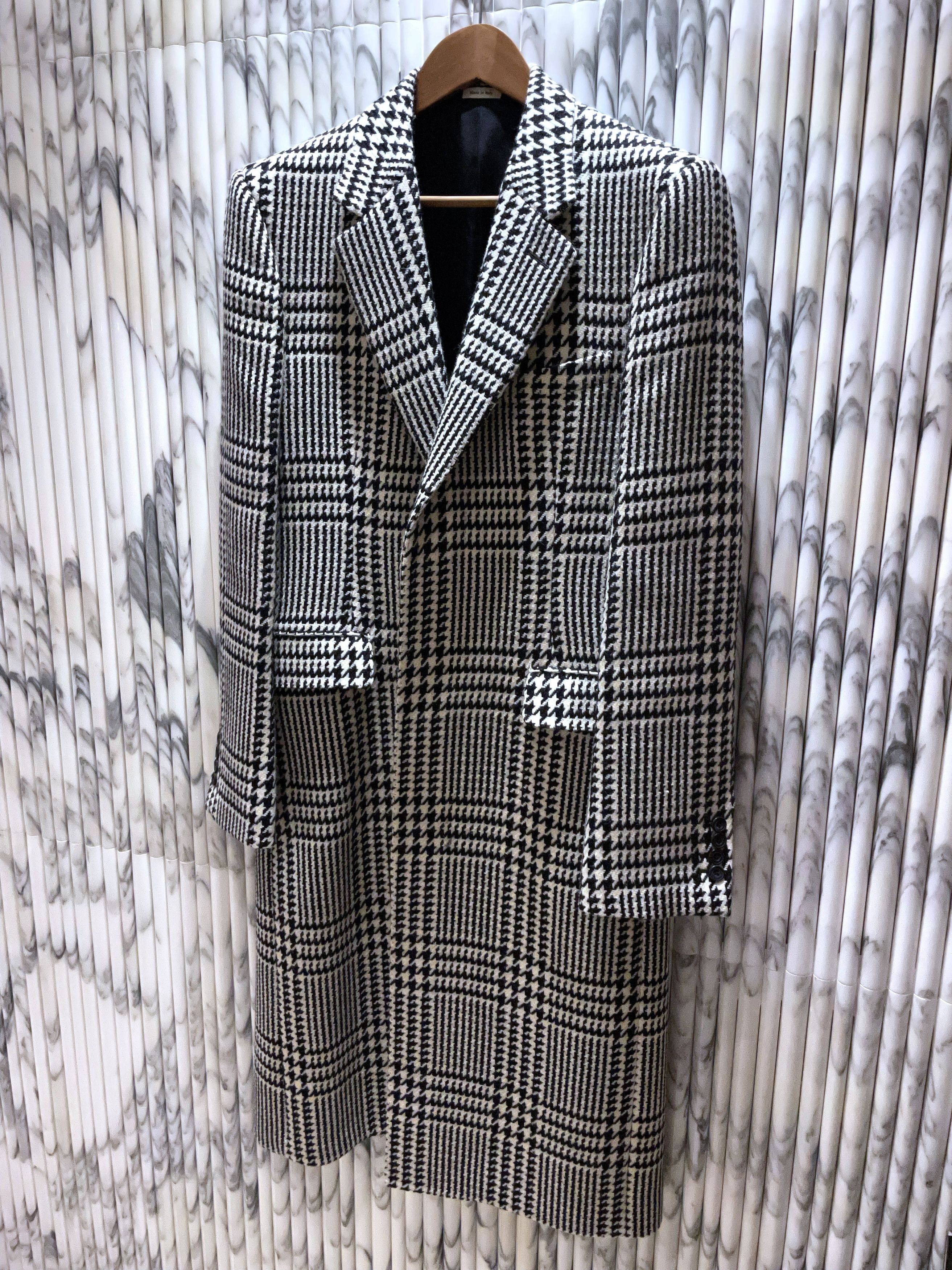 Alexander McQueen PRINCE OF WALES CHECK ALLURE CHESTERFIELD COAT Size US M / EU 48-50 / 2 - 10 Thumbnail