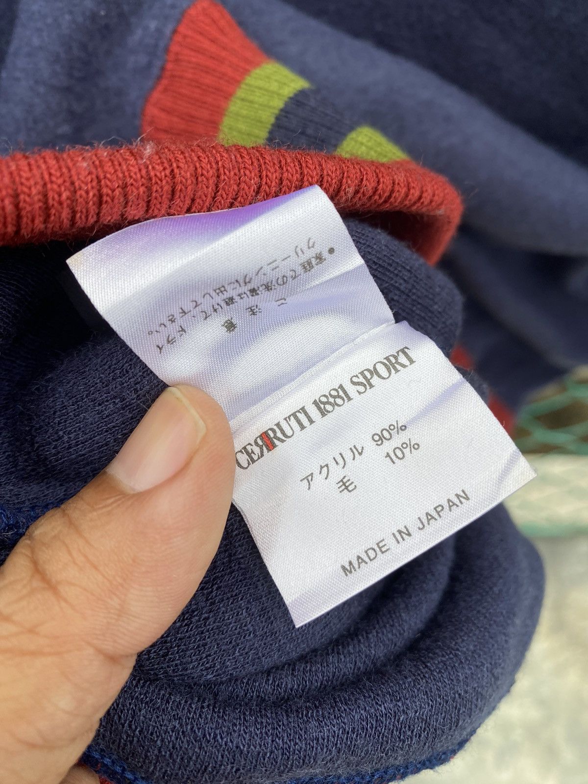 Cerruti 1881 Cerruti 1881 Sport Woven Spellout Mock Neck Sweater Size US L / EU 52-54 / 3 - 6 Thumbnail