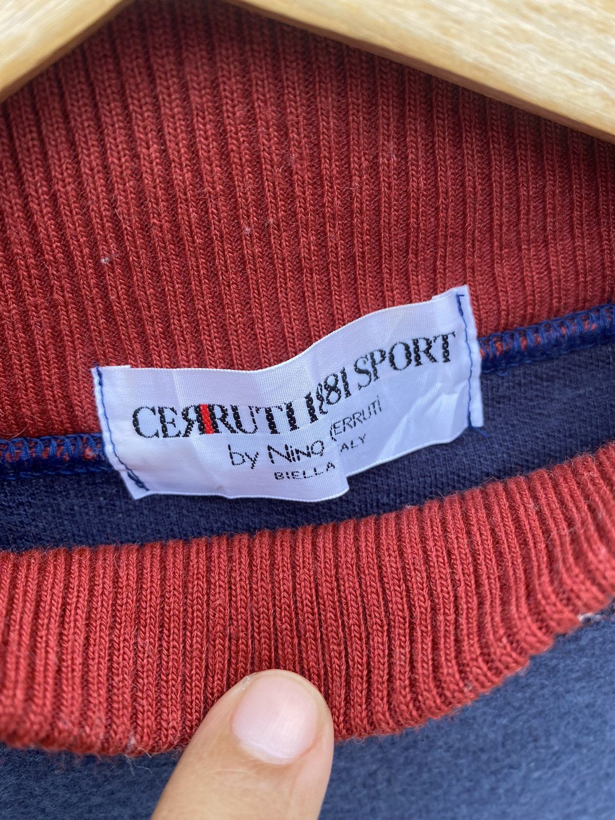 Cerruti 1881 Cerruti 1881 Sport Woven Spellout Mock Neck Sweater Size US L / EU 52-54 / 3 - 5 Thumbnail