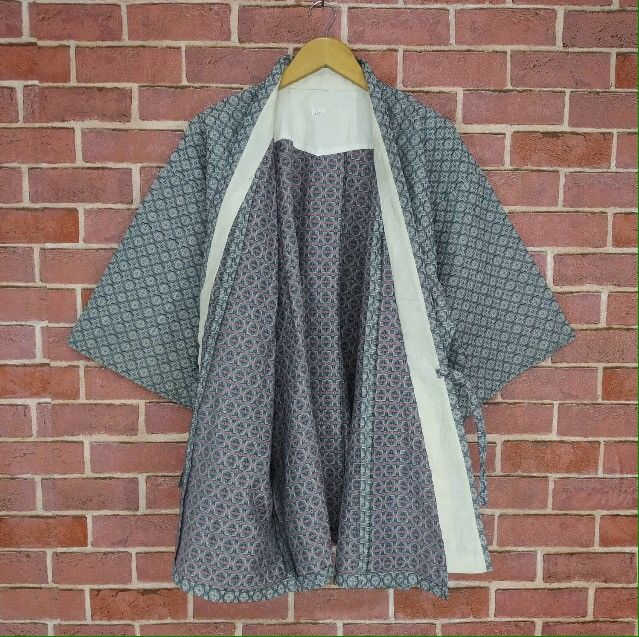 Japanese Brand Vintage Haori Kimono Short Kimono Japan Abstract Design Size US L / EU 52-54 / 3 - 3 Thumbnail