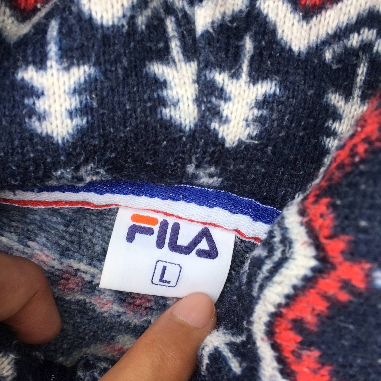 Fila × Polartec Vintage Fila Fleece Jacket Streetwear Style Size US L / EU 52-54 / 3 - 5 Thumbnail