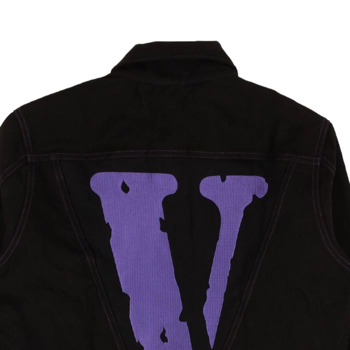 Vlone VLONE Black Purple Friends Embroid V Graphic Jean Jacket M