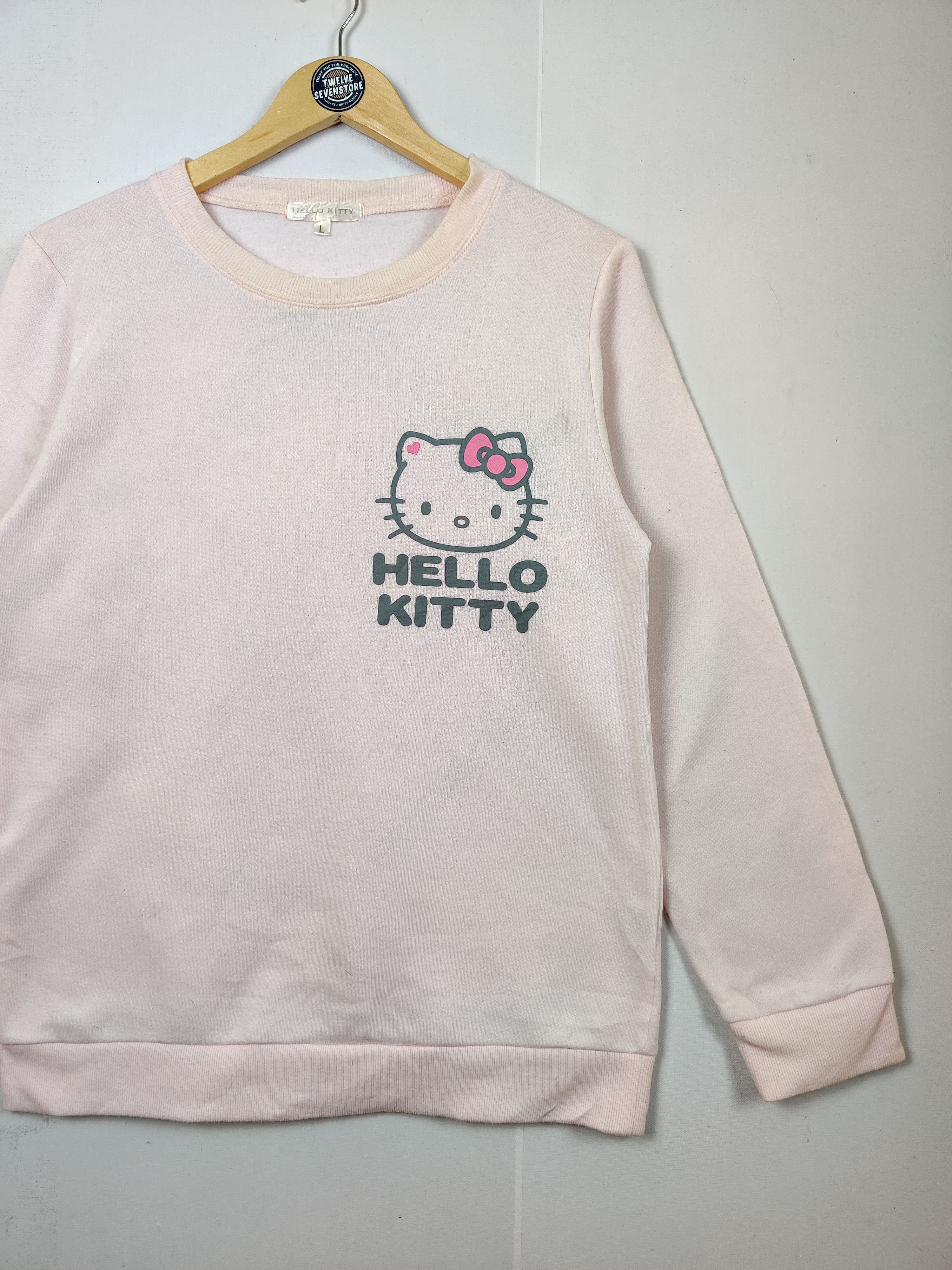 Anime Vintage Hello Kitty Big Logo Crewneck Sweatshirt Size US L / EU 52-54 / 3 - 3 Thumbnail