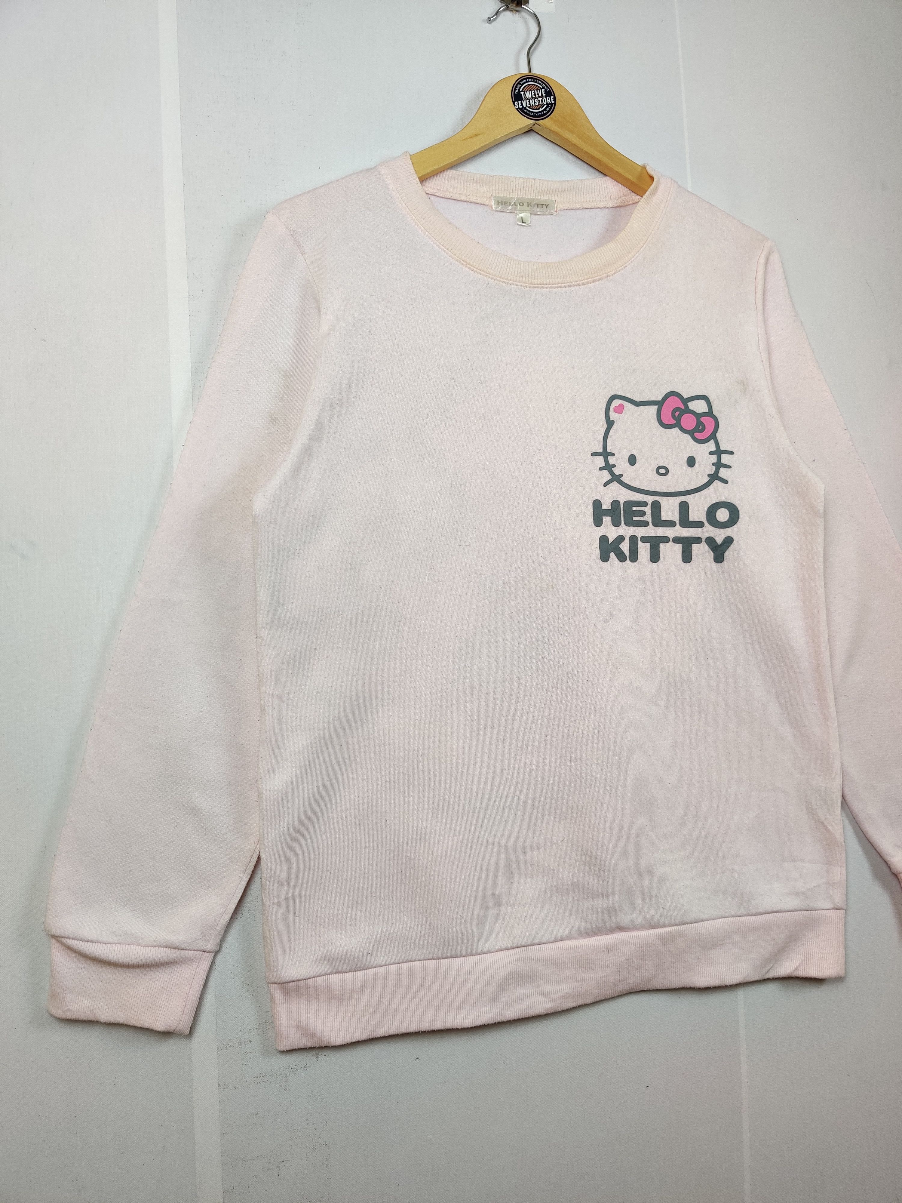 Anime Vintage Hello Kitty Big Logo Crewneck Sweatshirt Size US L / EU 52-54 / 3 - 4 Thumbnail