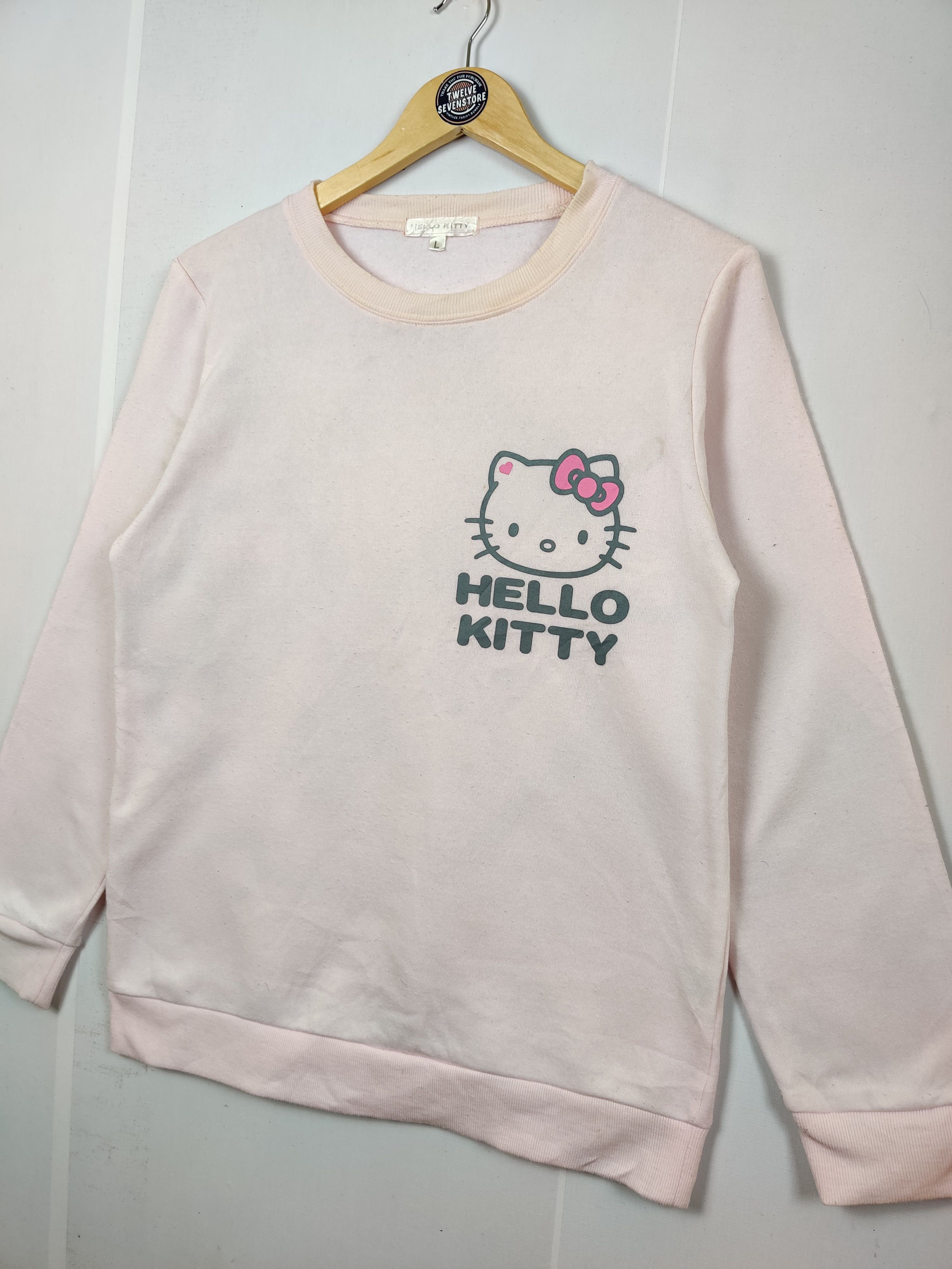 Anime Vintage Hello Kitty Big Logo Crewneck Sweatshirt Size US L / EU 52-54 / 3 - 2 Thumbnail