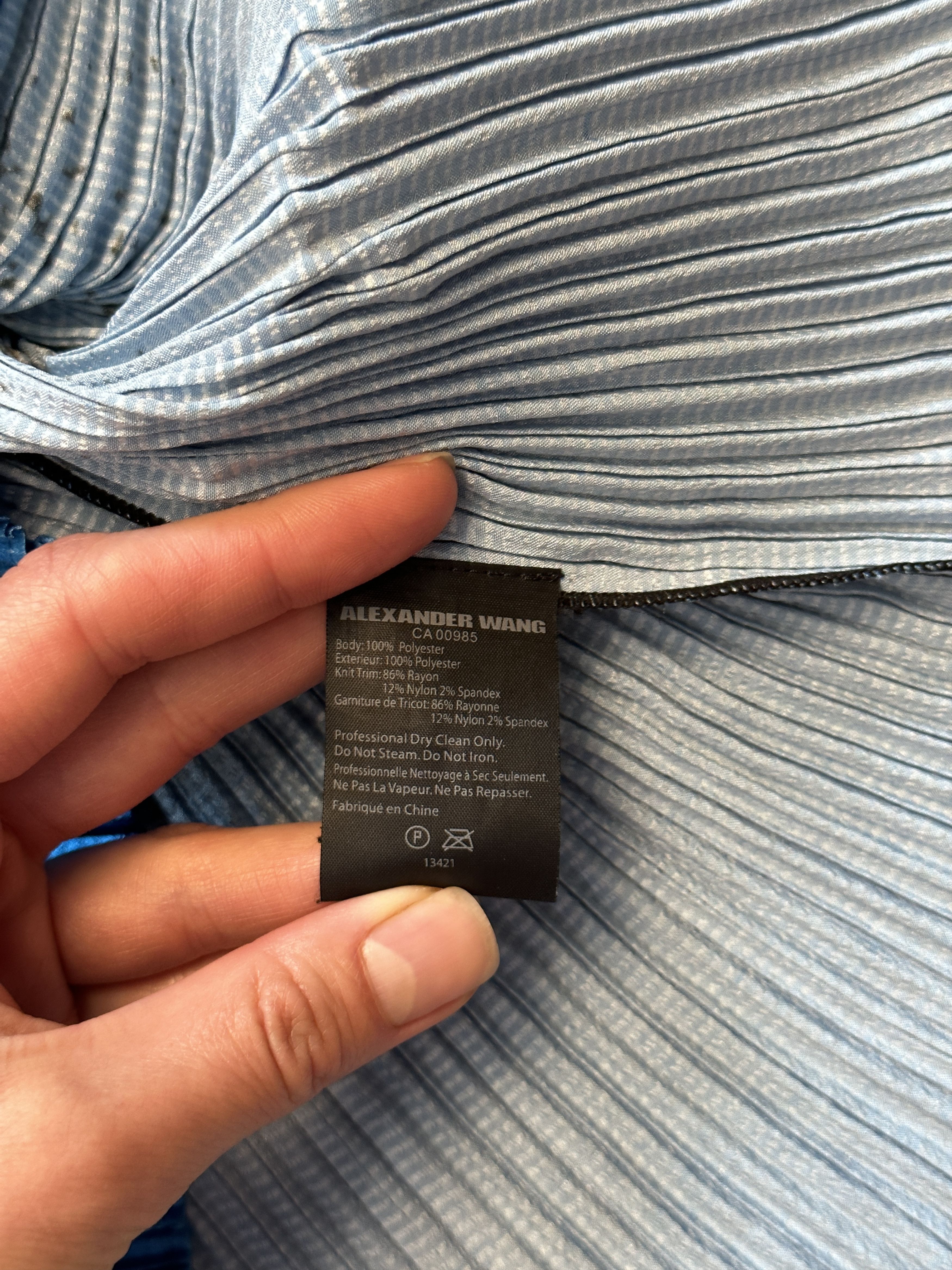Alexander Wang Alexander Wang SS15 Plisse Pleated Top Size M / US 6-8 / IT 42-44 - 4 Thumbnail